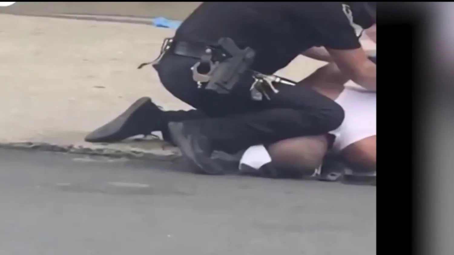 Video That Shows Officer With Knee on Man's Neck Sparks Fury