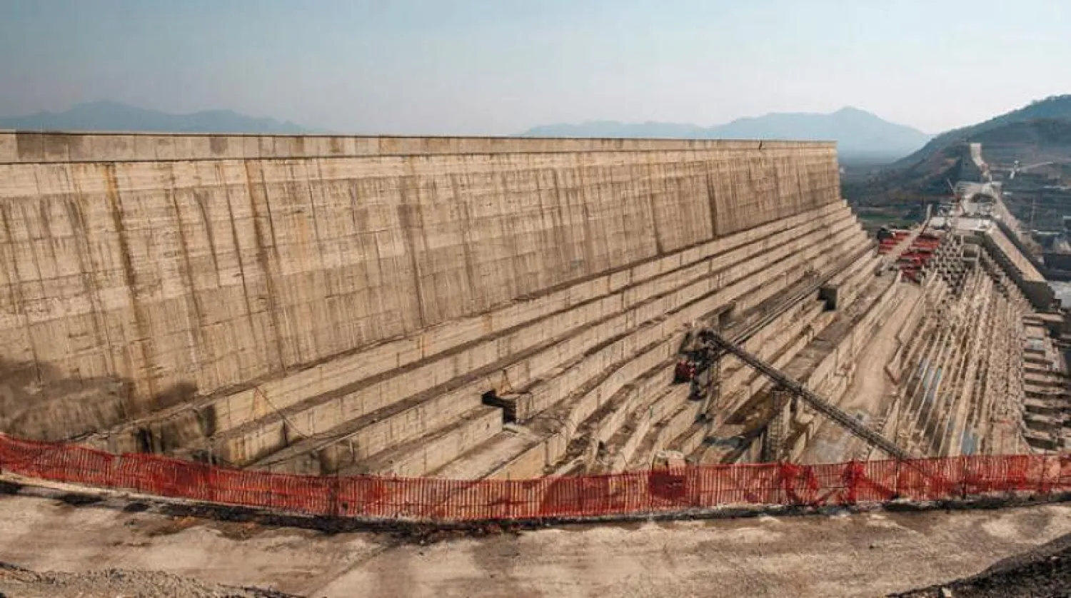 Etiyopya Nahda Barajı’nın inşaatından bir görüntü (AFP)