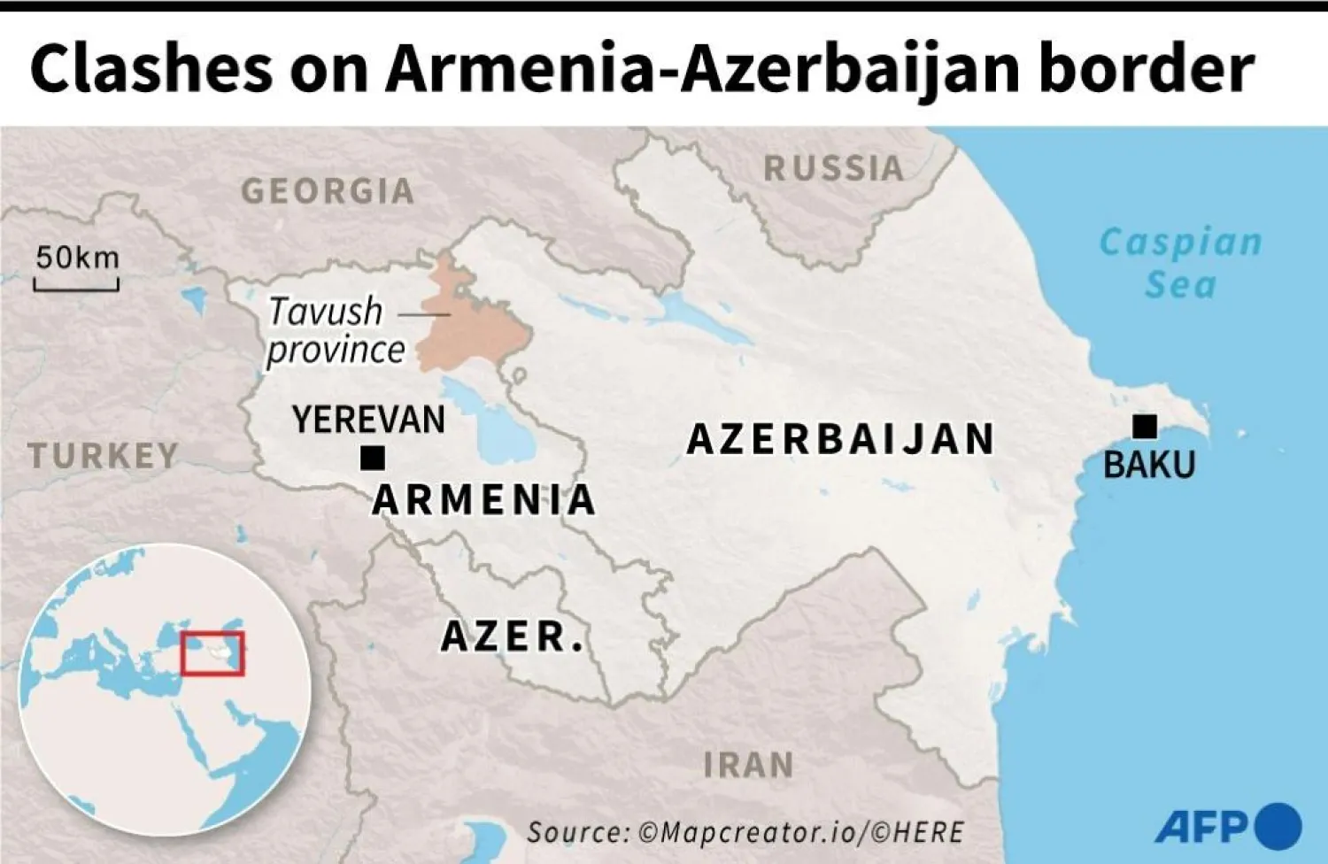 Armenia-Azerbaijan Border Fighting Escalates, Several Killed