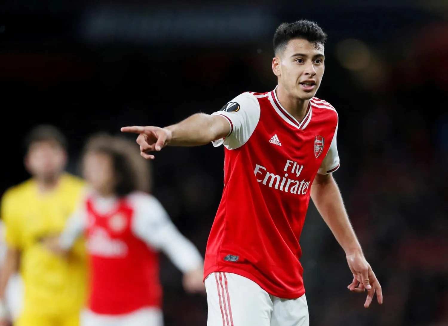 Soccer Football - Europa League - Group F - Arsenal v Standard Liege - Emirates Stadium, London, Britain - October 3, 2019 Arsenal's Gabriel Martinelli gestures REUTERS/David Klein/File Photo