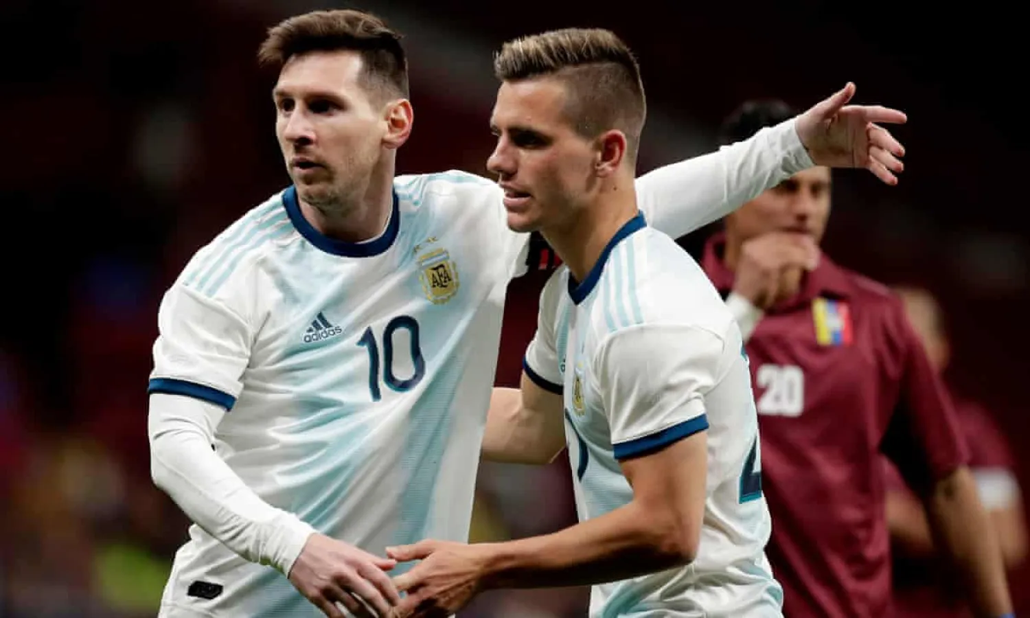 Giovani Lo Celso: “I’d dreamed of playing for the national team since I was a boy and to have been alongside Messi in training and to have played with him was a wonderful thing.” Photograph: Soccrates Images/Getty Images
