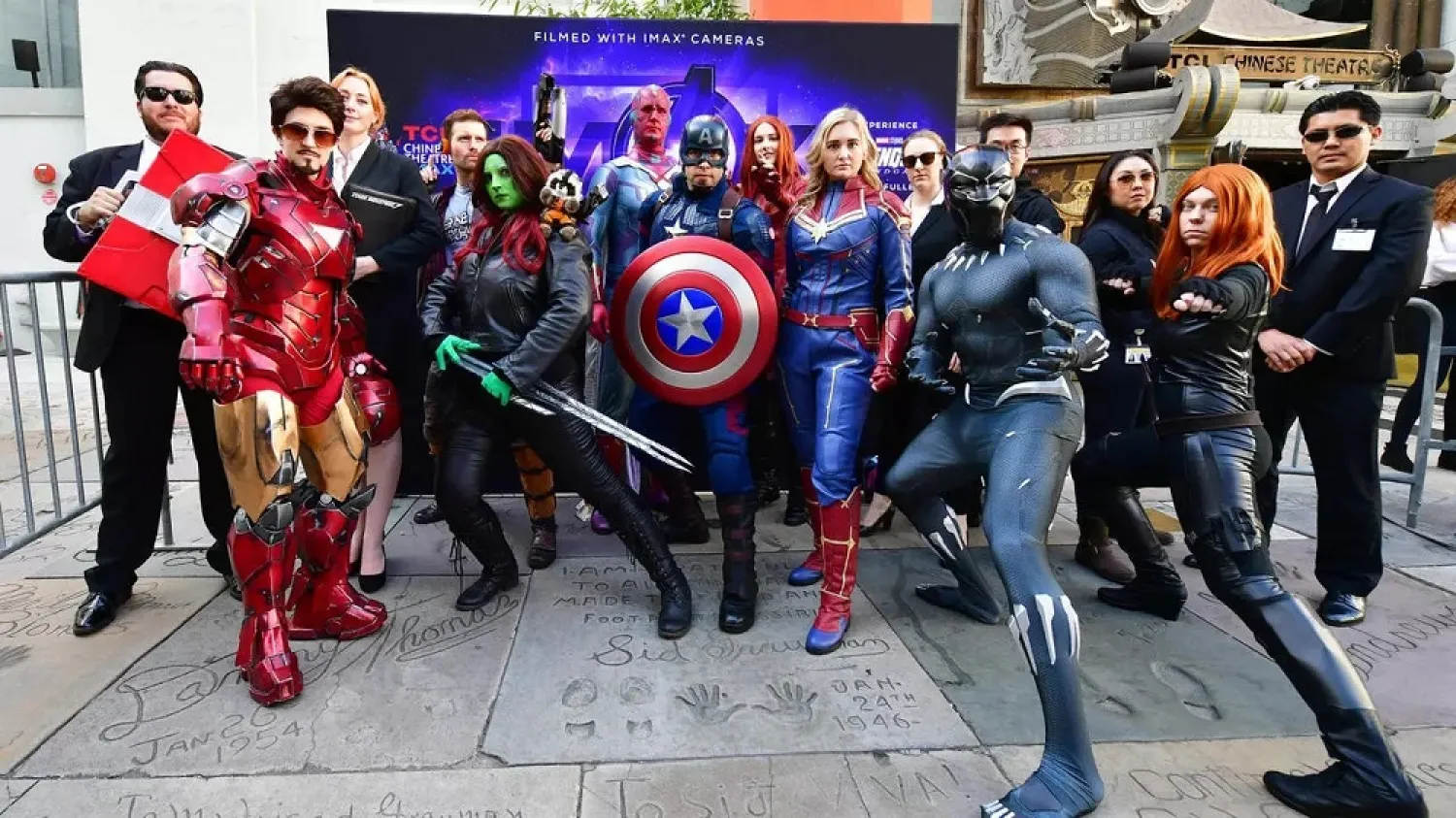 Avengers fans in Hollywood in April 2019. (AFP)
