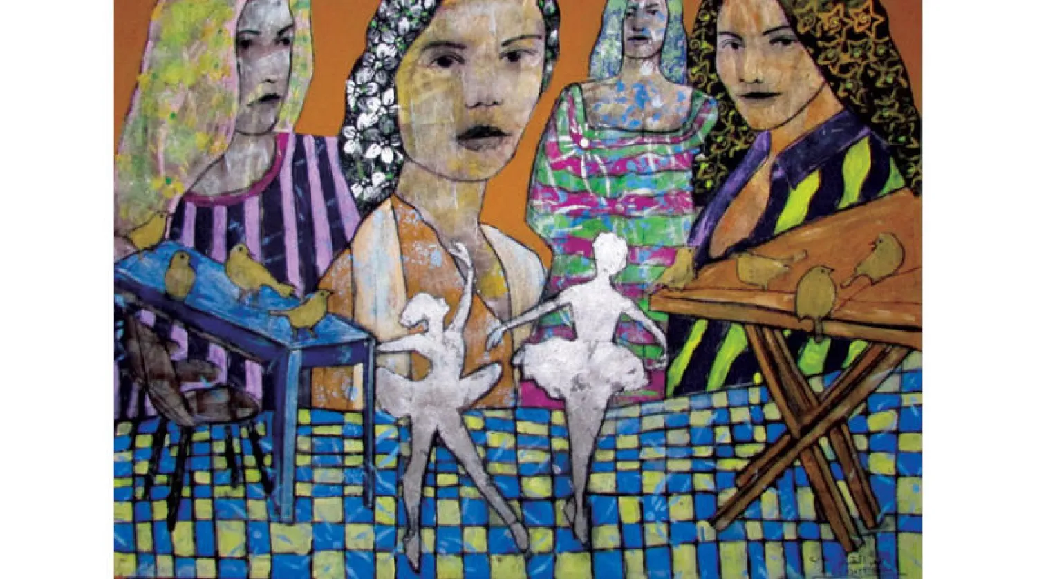 لوحة تبرز تعبيرات البطلات مصحوبة برقص الباليه (الشرق الأوسط)