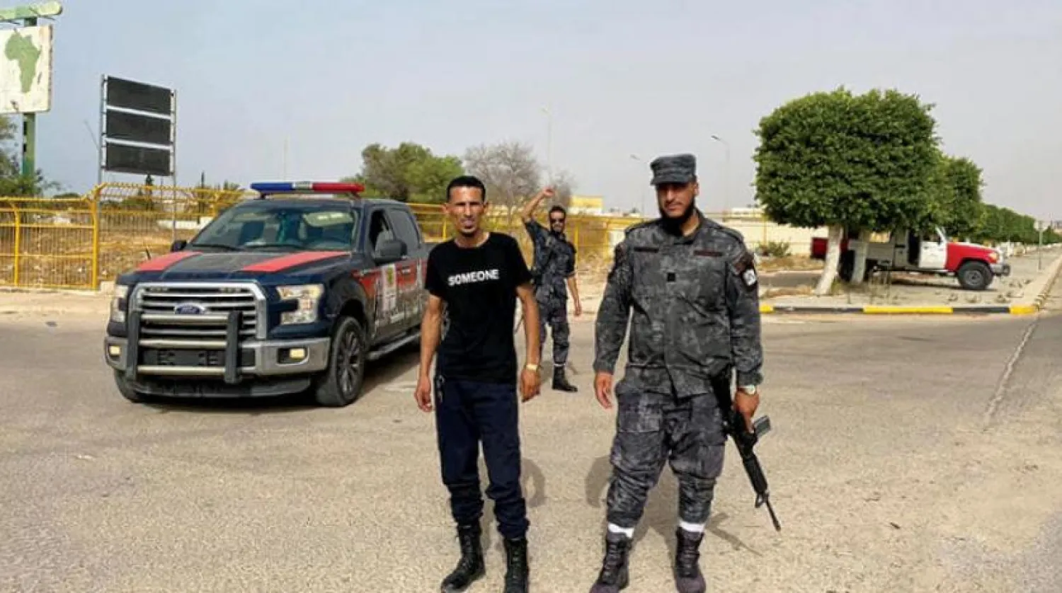 Sirte’deki polis devriyeleri  (Sirte Belediyesi)