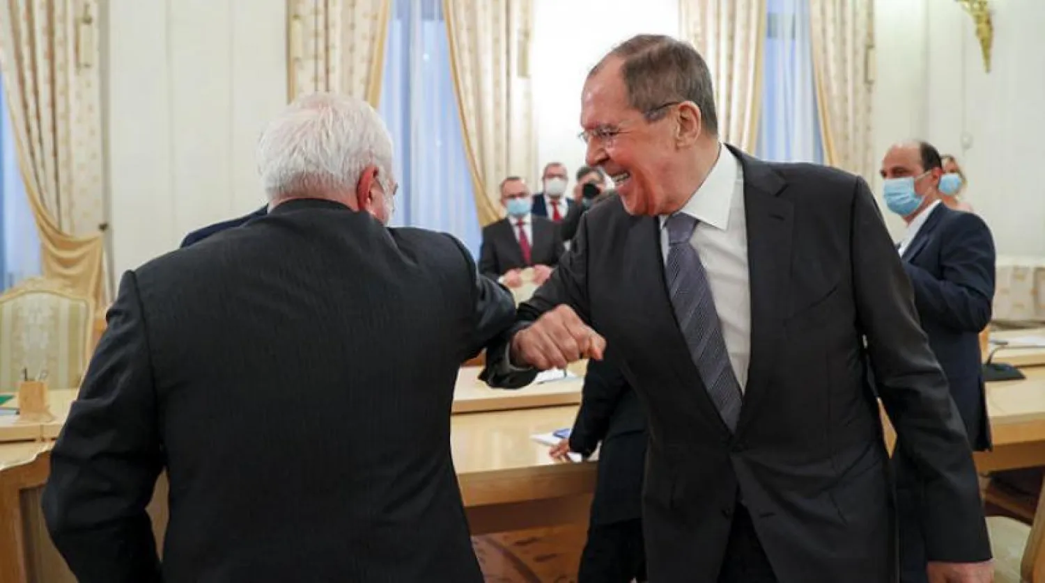 Rusya Dışişleri Bakanı Sergey Lavrov ve İranlı mevkidaşı Muhammed Cevad Zarif Moskova’da görüştü (AFP)