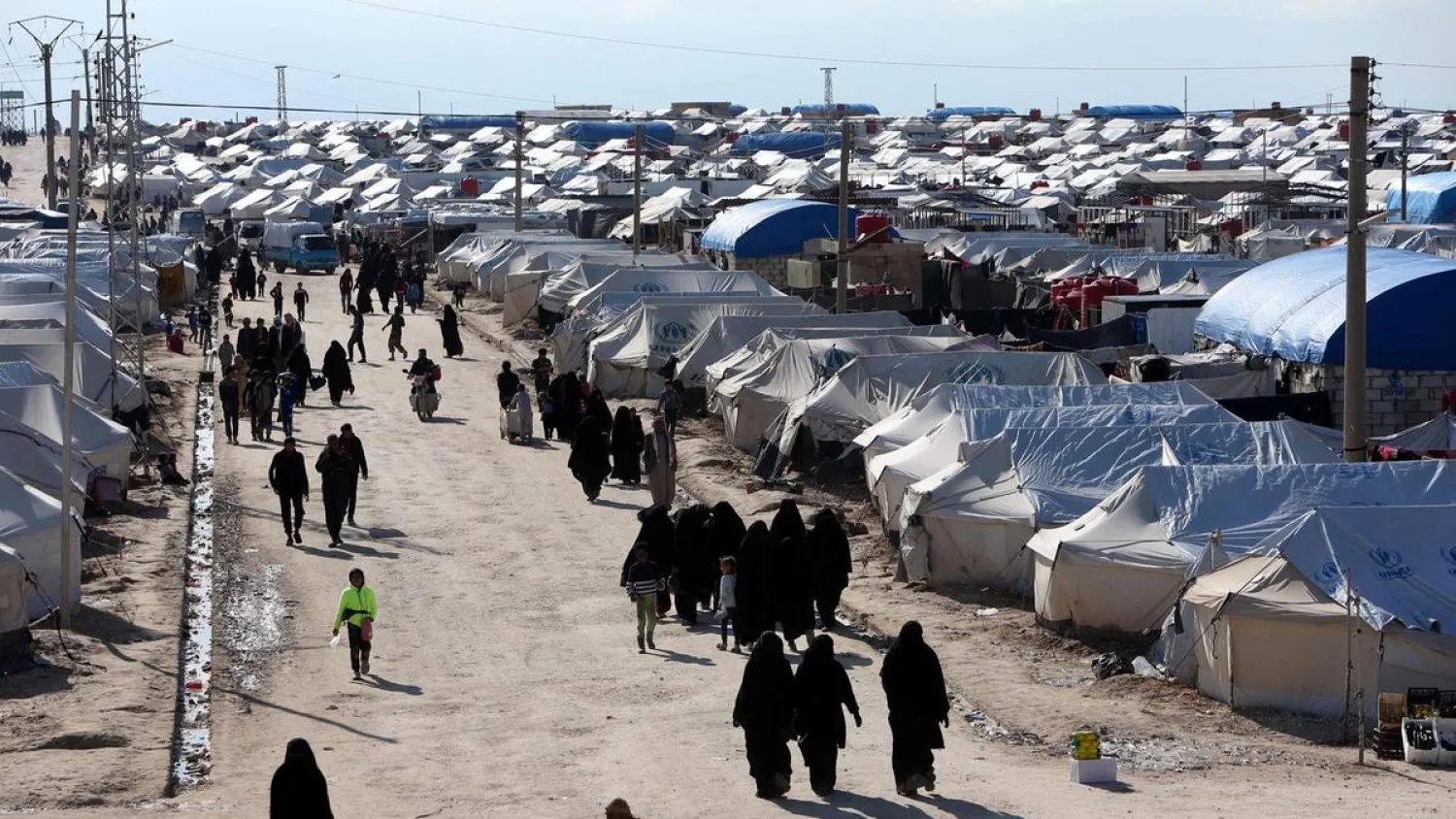 Al-Hol displacement camp in eastern Syria, Reuters 
