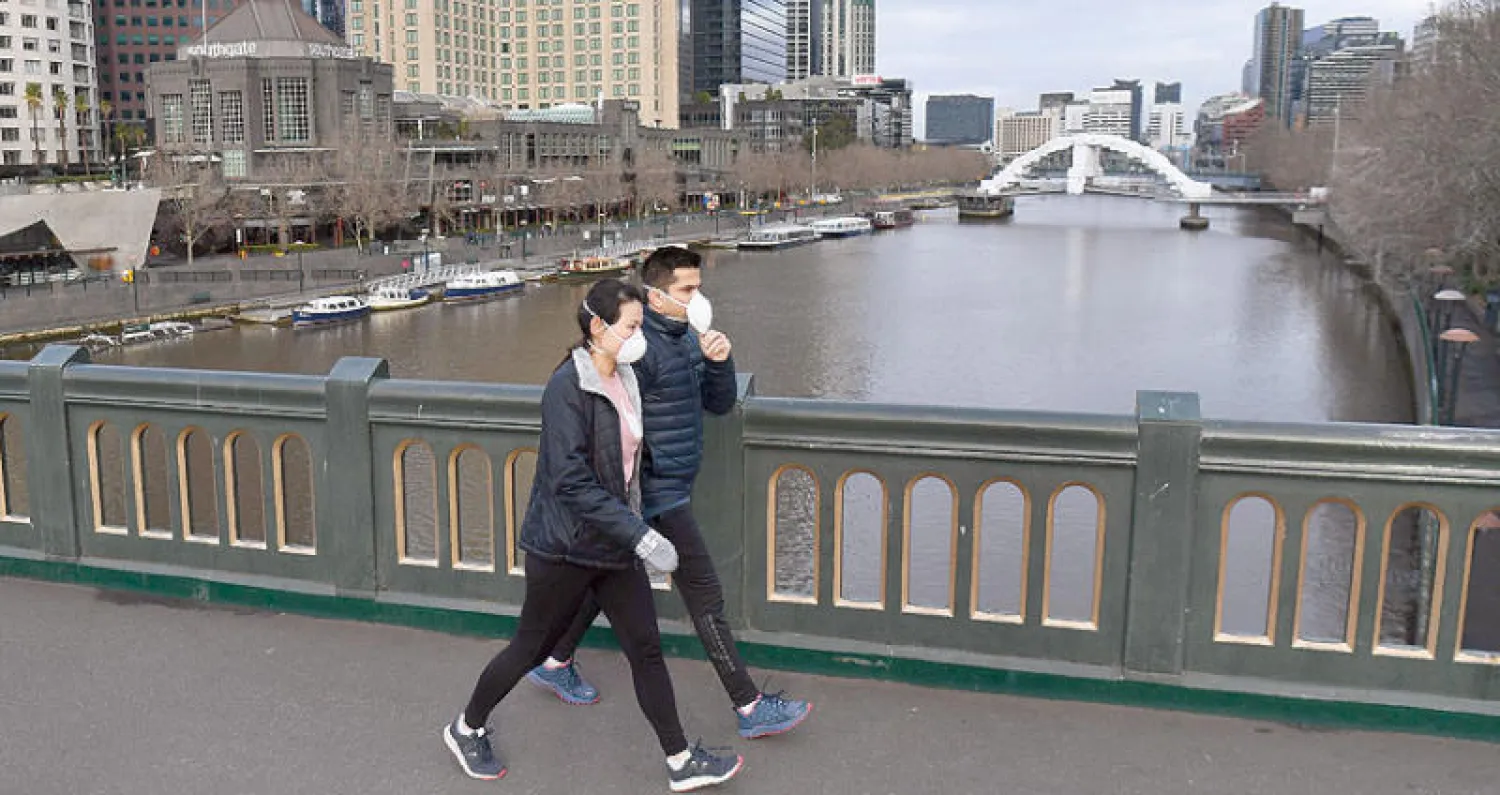 يشهد الاقتصاد الأسترالي خسائر غير مسبوقة منذ الحرب العالمية الثانية (أ.ف.ب)