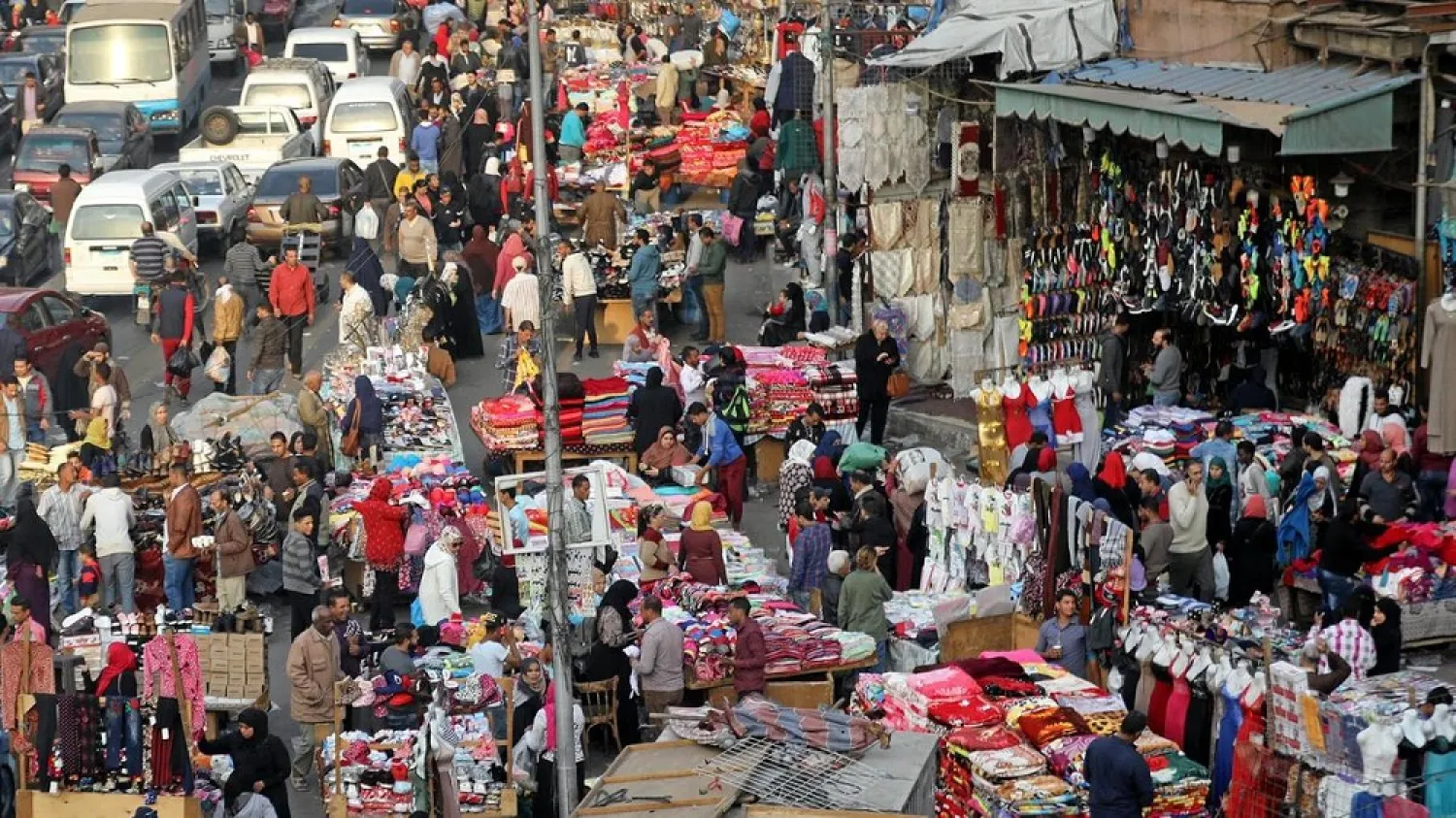People shop at Al Ataba, a popular market in downtown Cairo, Egypt. (Reuters)
