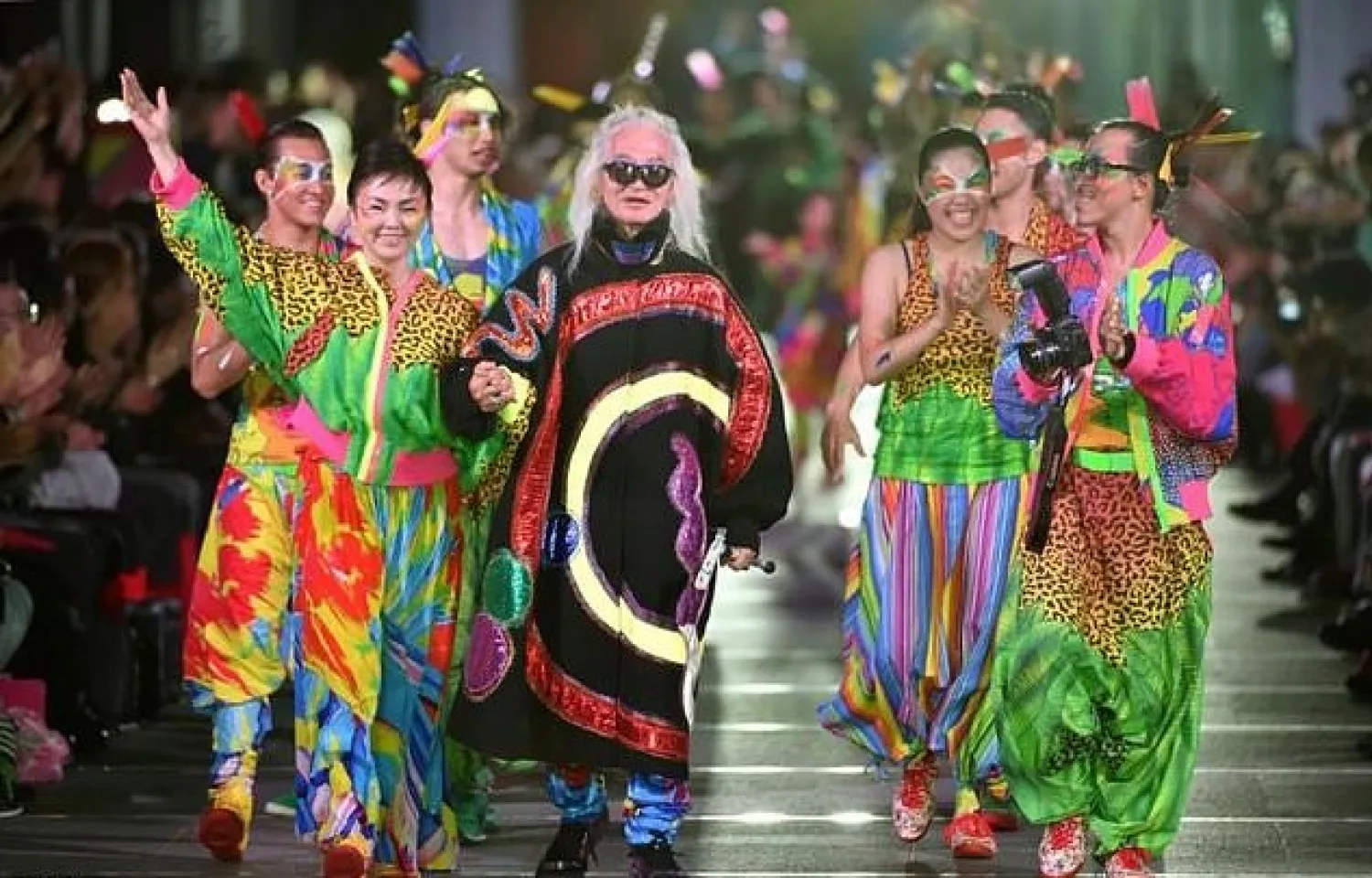 Kansai Yamamoto was known for his eye-catching and bold designs. AFP