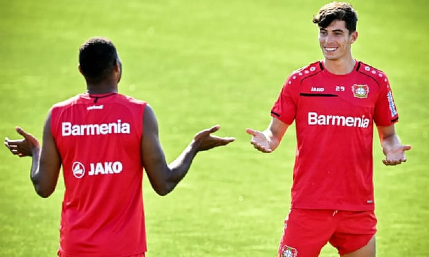  Kai Havertz has told Bayer Leverkusen he wants to join Chelsea. Photograph: Sascha Steinbach/EPA
