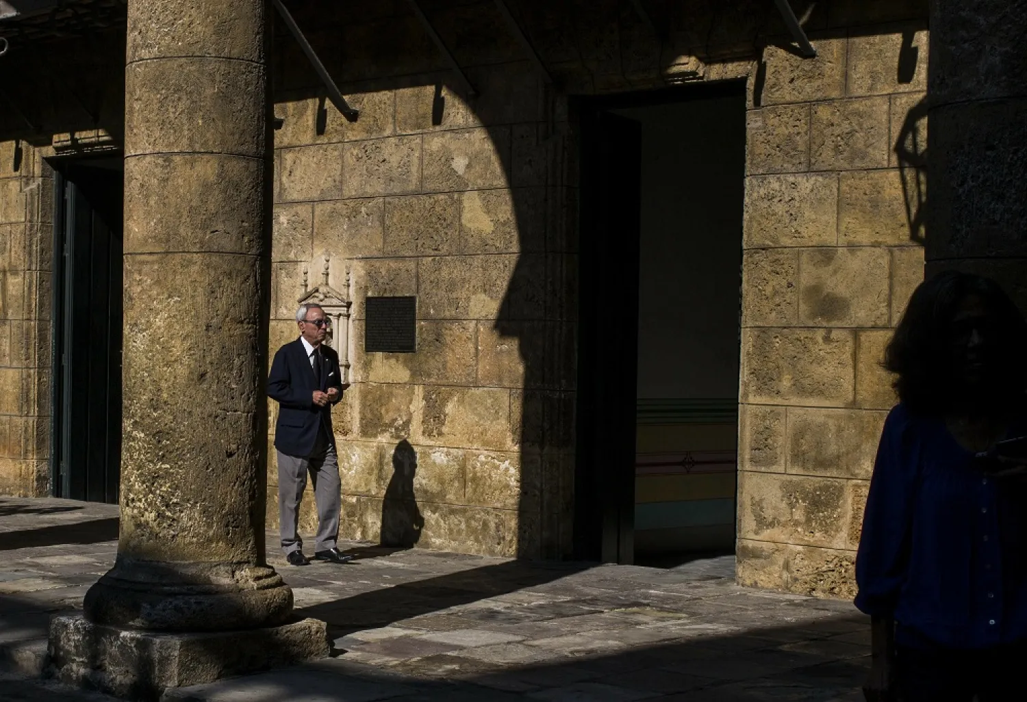In this Nov. 23, 2018 file photo, Havana City Historian Eusebio Leal Spengler walks in the courtyard of the City Museum in Havana, Cuba. (AP)