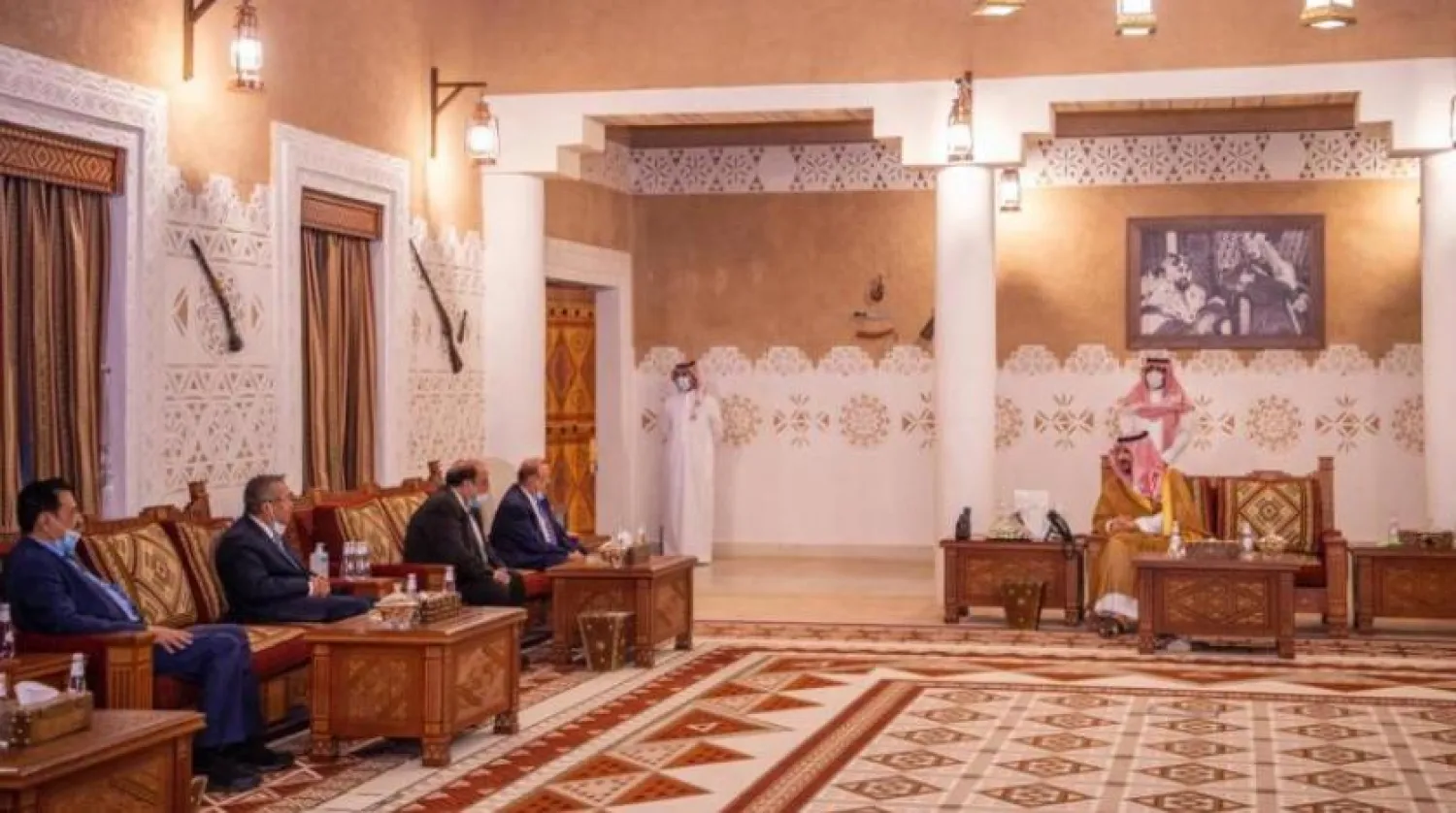 Prince Khalid Bin Salman received in Riyadh on Thursday Speaker of the Yemeni Parliament, Sultan Al-Barakani, members of the parliament and advisers to the president of Yemen. — SPA