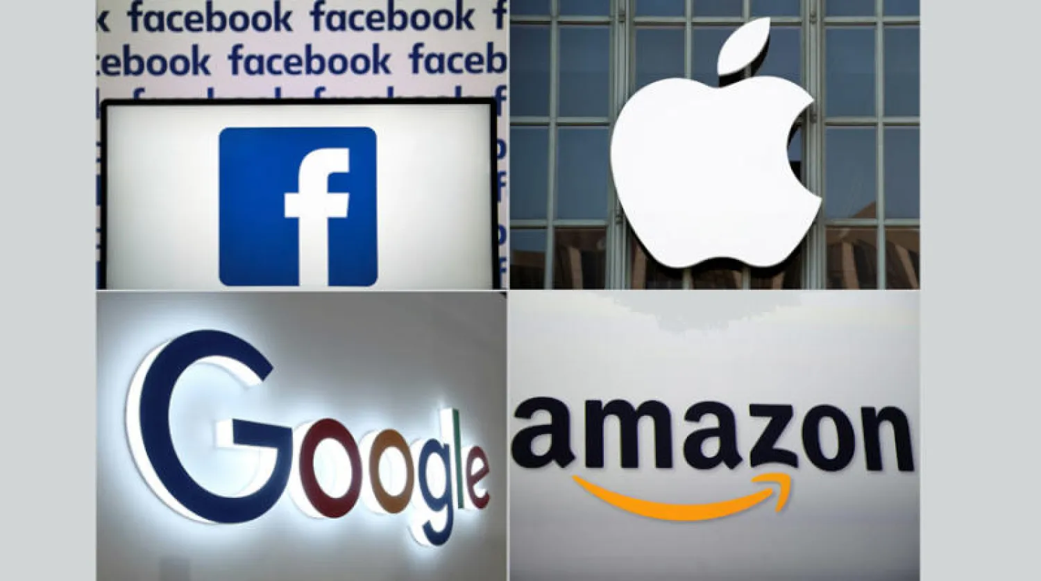 واجهت شركات فيسبوك وغوغل وآبل وأمازون تهم الاحتكار والهيمنة والاحتيال على المستهلكين والتعاون مع الصين (أ.ف.ب)