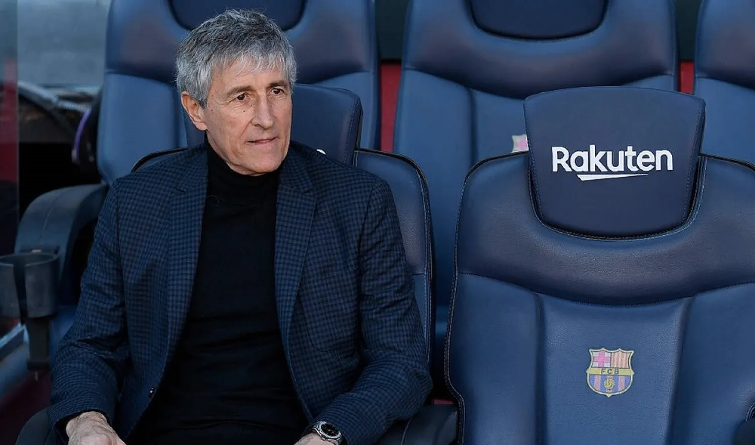 Barcelona coach Quique Setién. (AFP)