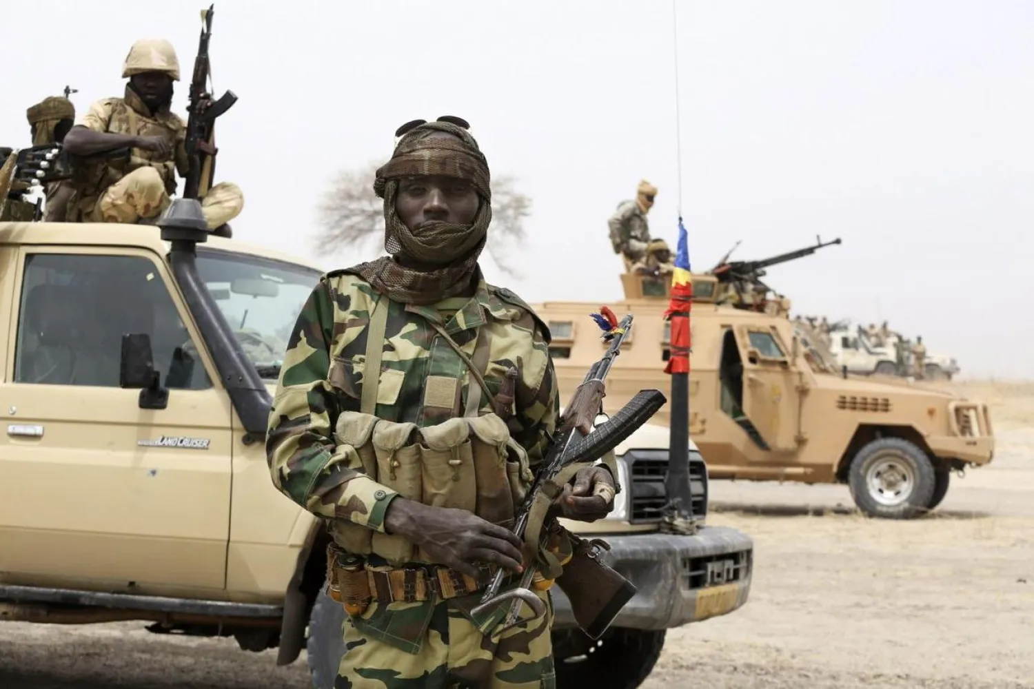 Soldiers are seen on a truck in Maiduguri in Borno State, Nigeria May 14, 2015. REUTERS/Stringer