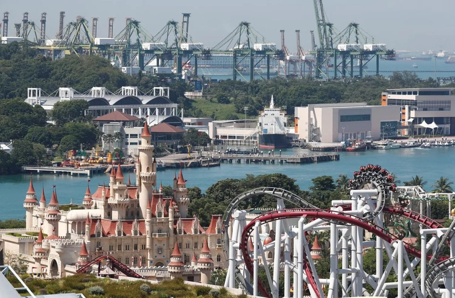 A view of Universal Studios Singapore on Sentosa Island in Singapore June 4, 2018. (Reuters)