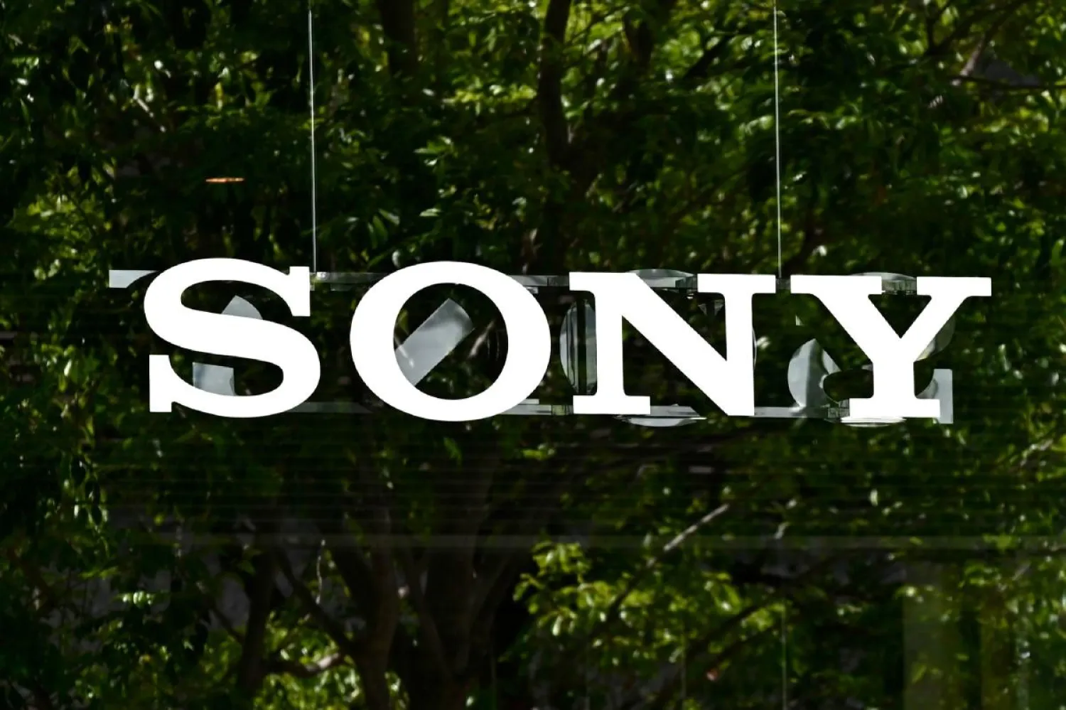 A Sony logo is displayed near the company's headquarters in Tokyo on May 13, 2020. (Reuters)