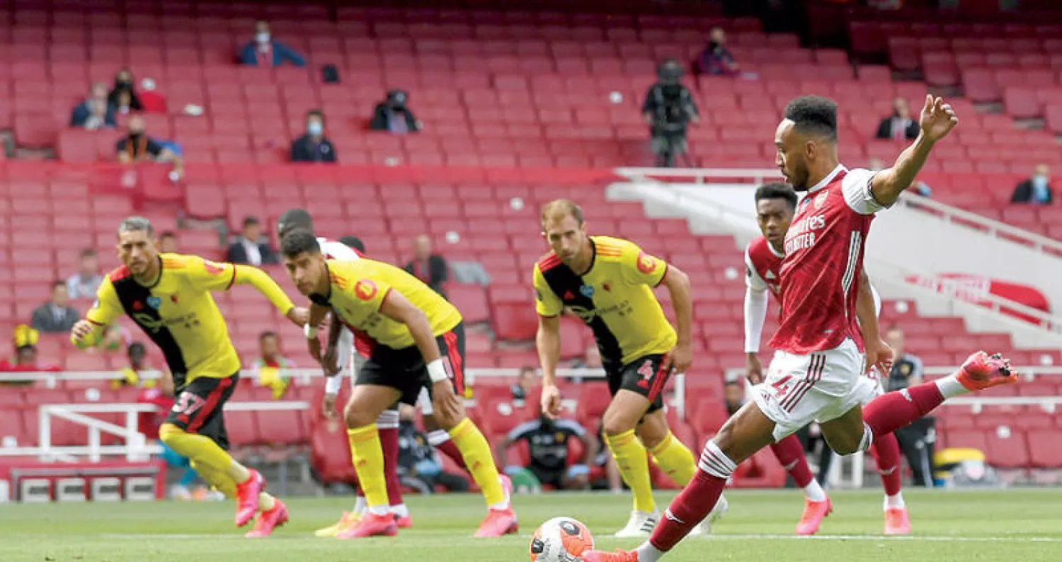 هبوط واتفورد جاء عقب أفضل أداء له بعد استئناف الموسم في الهزيمة أمام آرسنال (أ.ب)