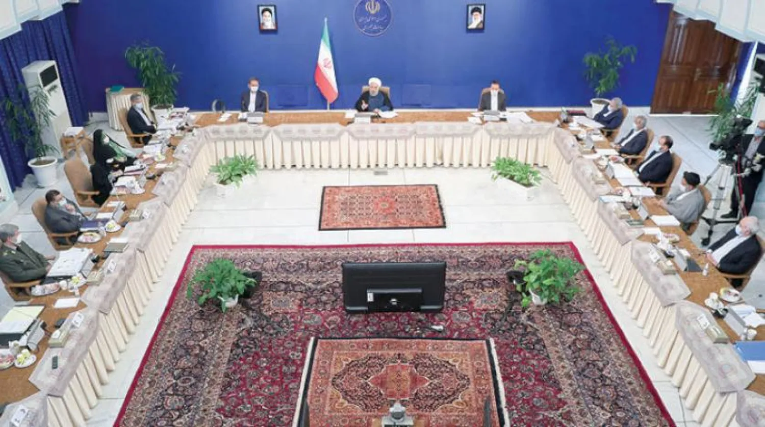İran Hükümeti Bakanlar Kurulu toplantısı (İran Cumhurbaşkanlığı Basın Ofisi)