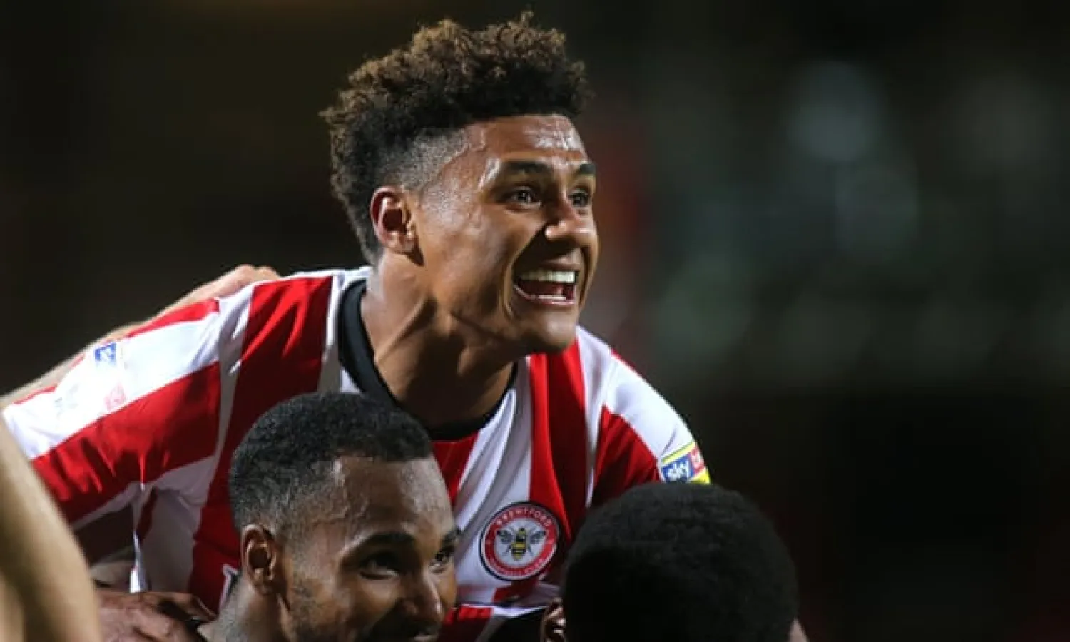  Ollie Watkins scored 26 goals in 50 games for Brentford this season. Photograph: Paul Dennis/TGS Photo/REX/Shutterstock
