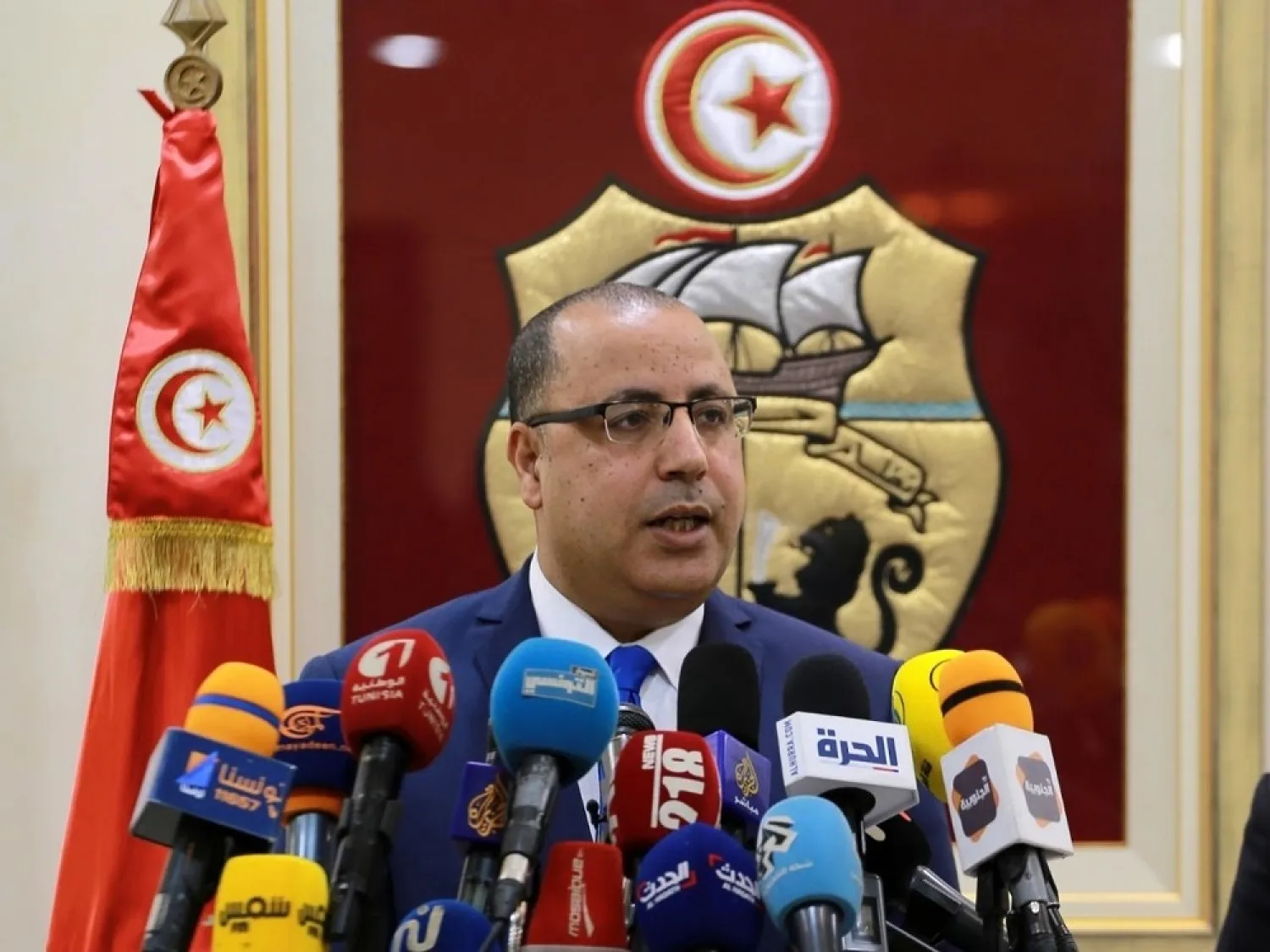 Tunisian Prime Minister-designate Hichem Mechichi. (AFP)