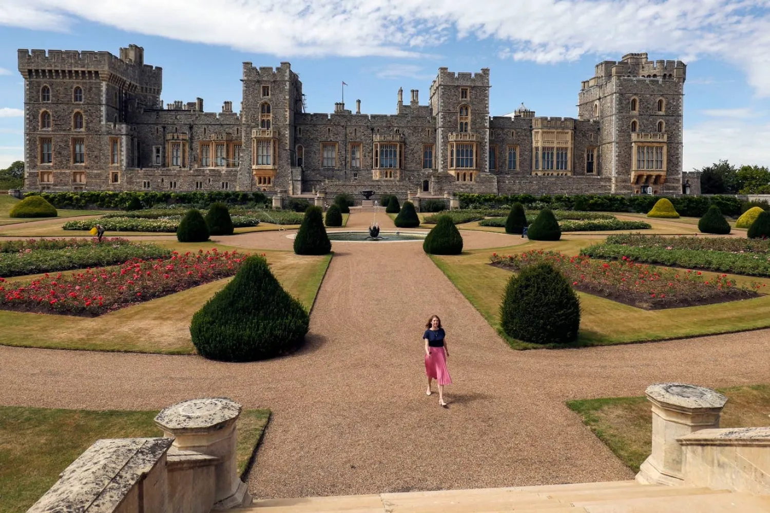 Windsor Castle's East Terrace Garden which will be open to the
public for the first time in decades from Saturday. PA
