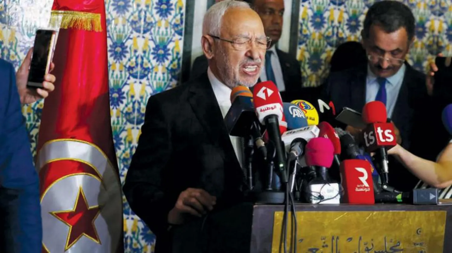 زعيم «حركة النهضة» التونسية راشد الغنوشي (إ.ب.أ)