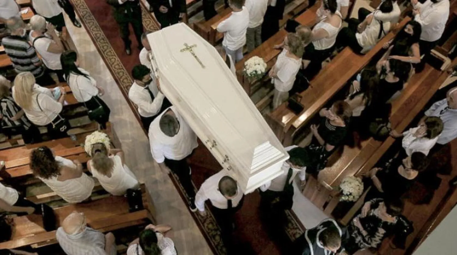 Patlamada hayatını kaybeden Lübnanlı hemşire Jessica Bezjian’ın cenaze töreni (Beyrut)