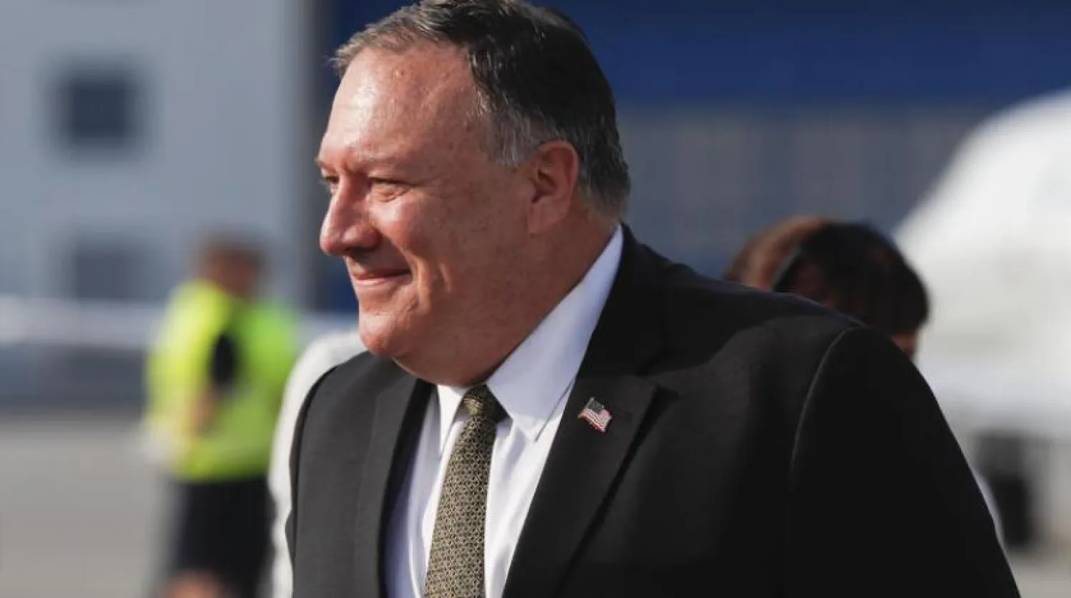 ABD Dışişleri Bakanı Mike Pompeo Prag Havaalanı’nda (AP)