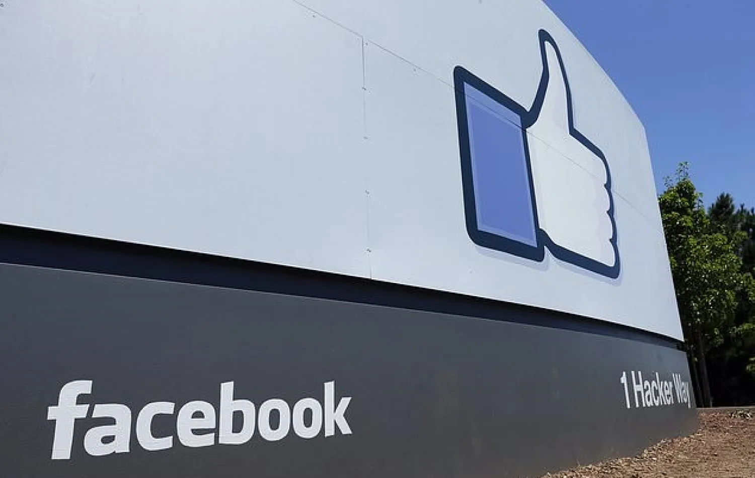 FILE - This July 16, 2013 file photo shows a sign at Facebook headquarters in Menlo Park, Calif. Beginning Thursday, Aug. 13, 2020 U.S. (AP Photo/Ben Margot, File)

