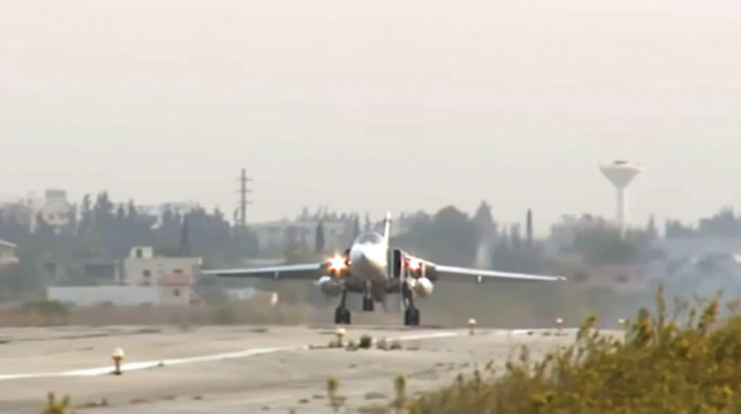 الجيش الروسي يحيي عيد سلاح الجو في قاعدته السورية