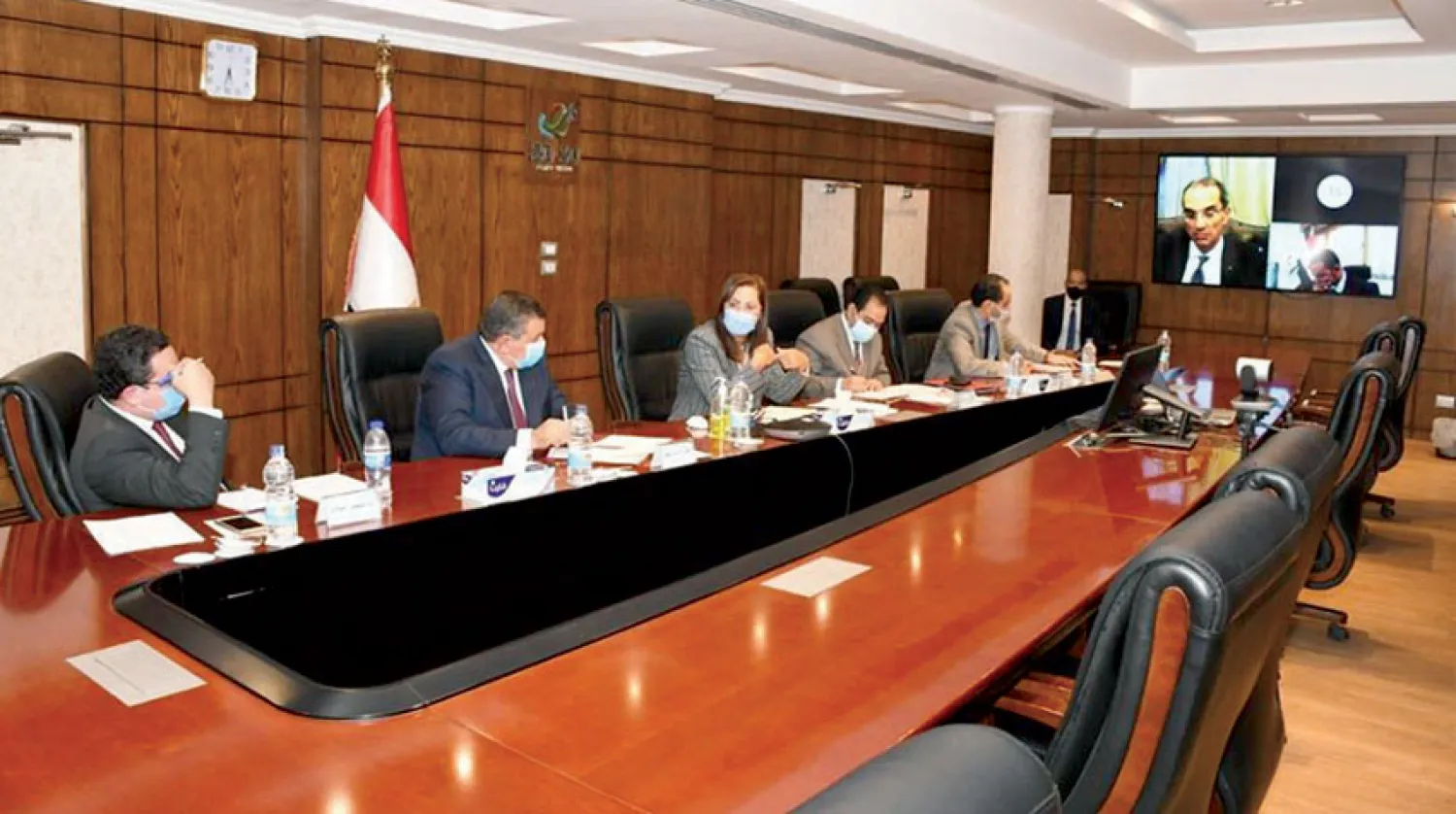 اجتماع اللجنة الوزارية المصغرة في مصر لتوثيق جهود مواجهة «كورونا» (صفحة الحكومة)