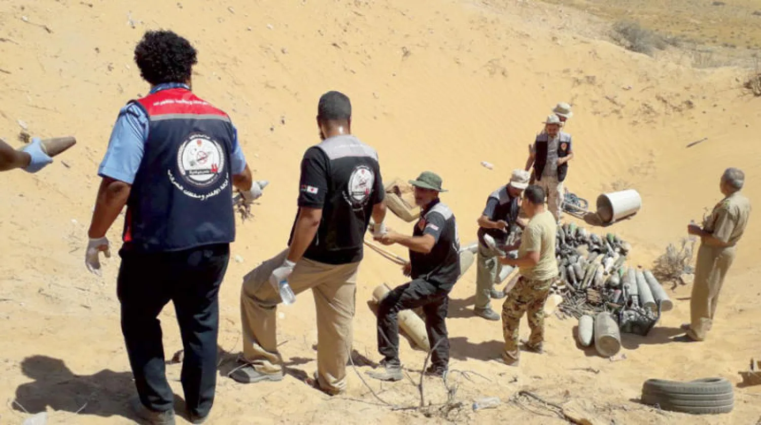 هيئة السلامة الوطنية في طرابلس تفجّر كميات من مخلفات الحرب (هيئة السلامة)