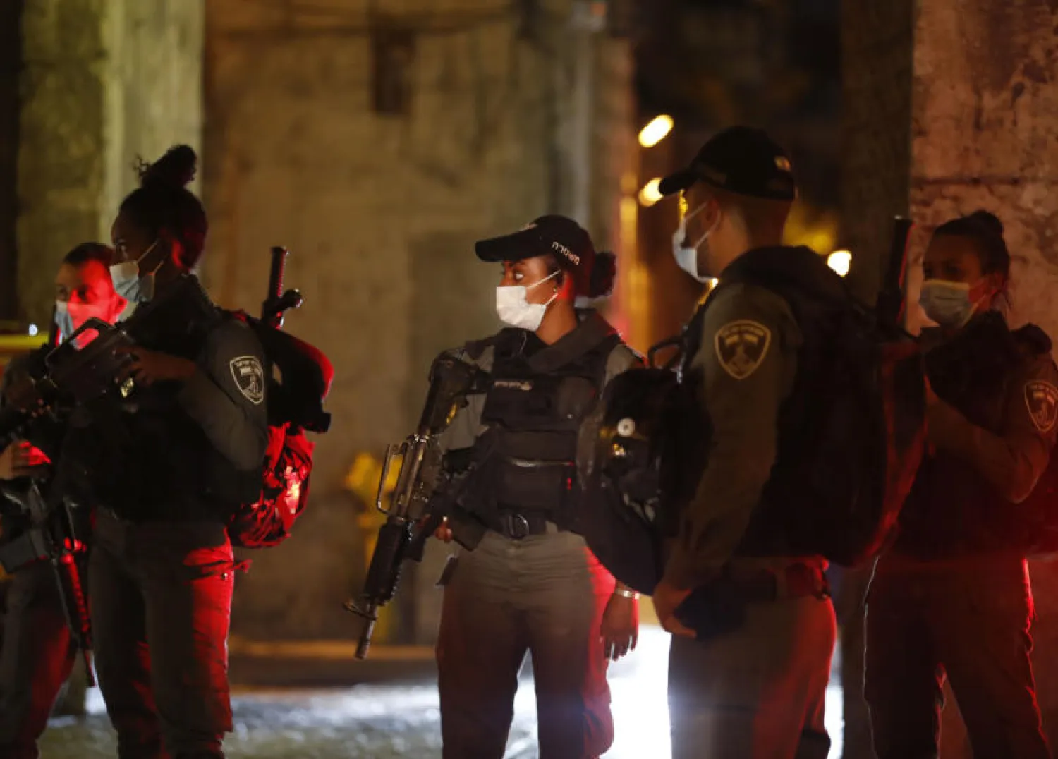 قوات الأمن الإسرائيلية في القدس بعد الهجوم (أ.ف.ب)