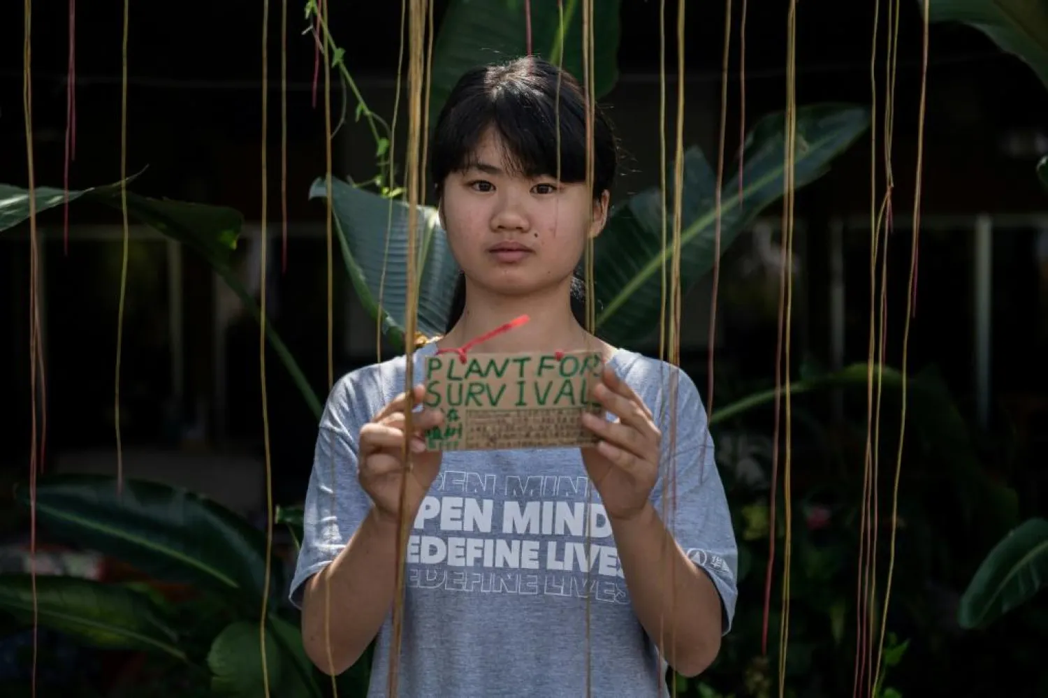 Young Chinese climate activist Howey Ou says she was inspired by Greta Thunberg but has struggled to find wider support in China | AFP