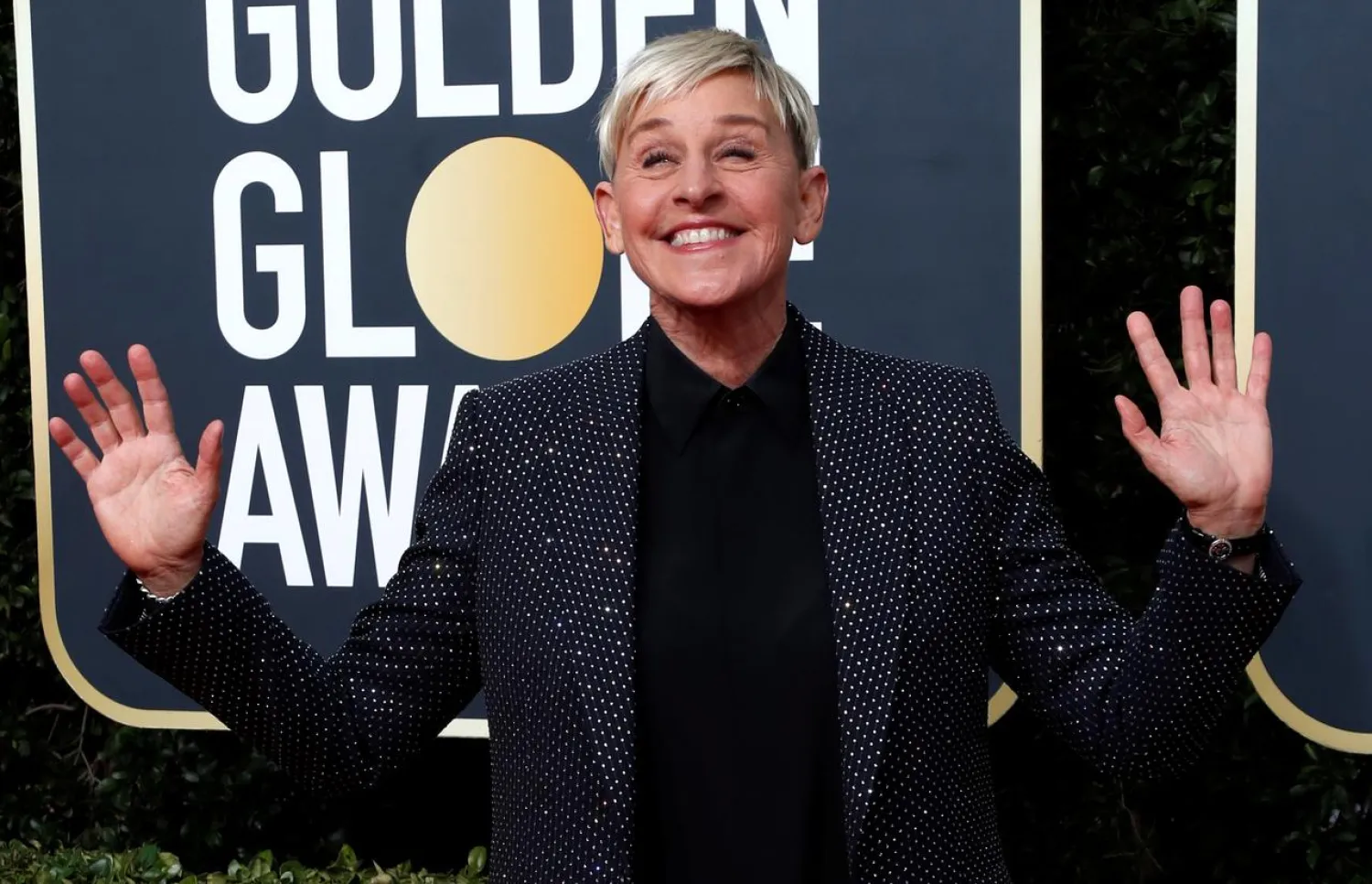 Ellen DeGeneres arrives at the 77th Golden Globe Awards in Beverly Hills, California, US, January 5, 2020. (Reuters)