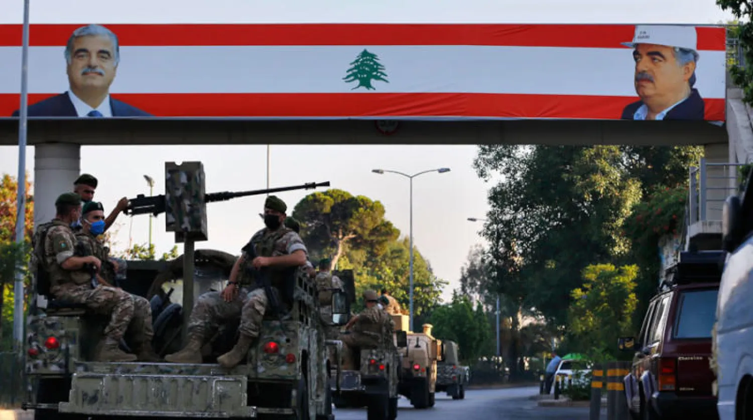 دورية للجيش اللبناني في بيروت أمس (أ.ب)