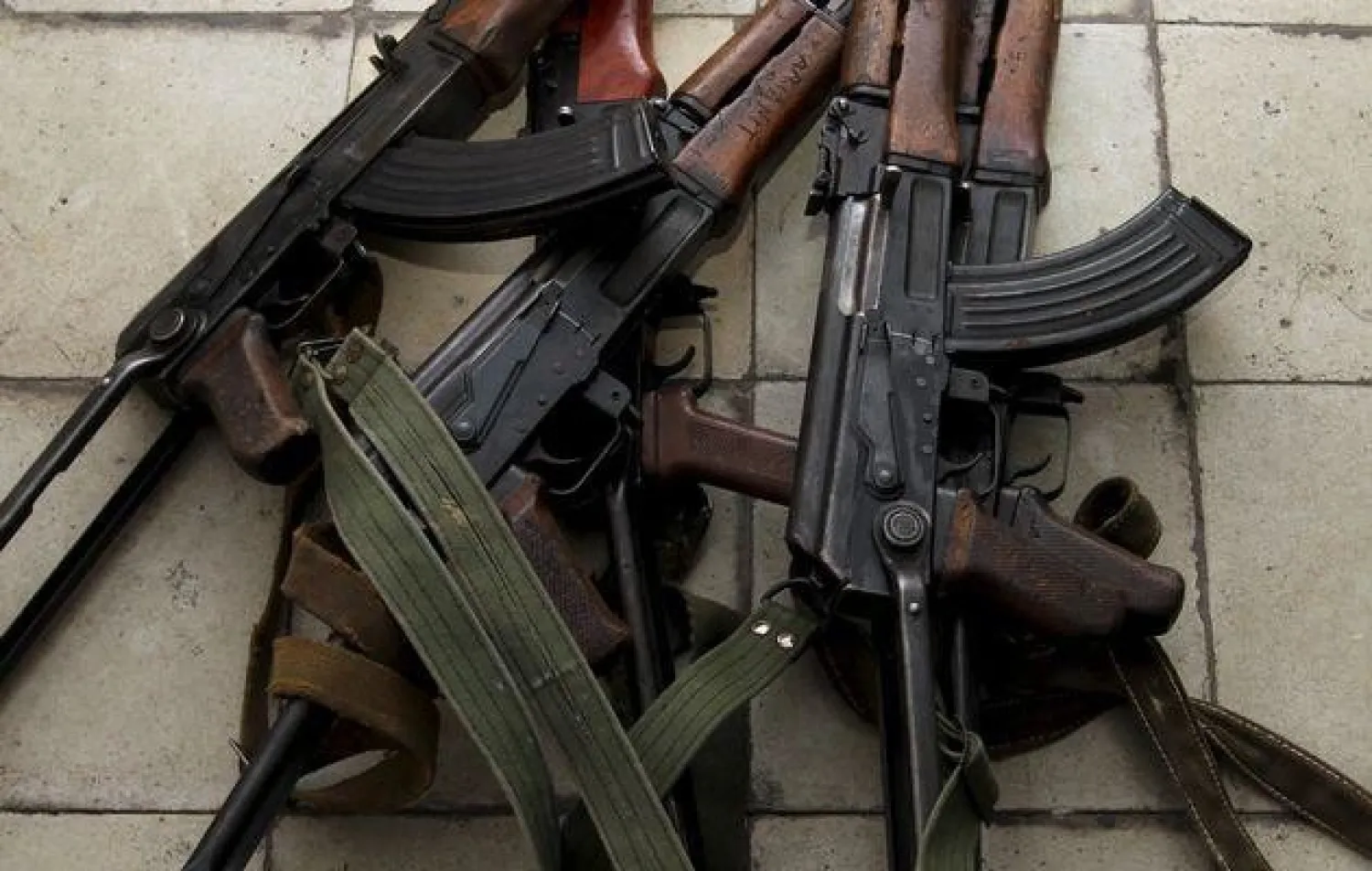 AK-47 Kalashnikov assault rifles. (REUTERS)
