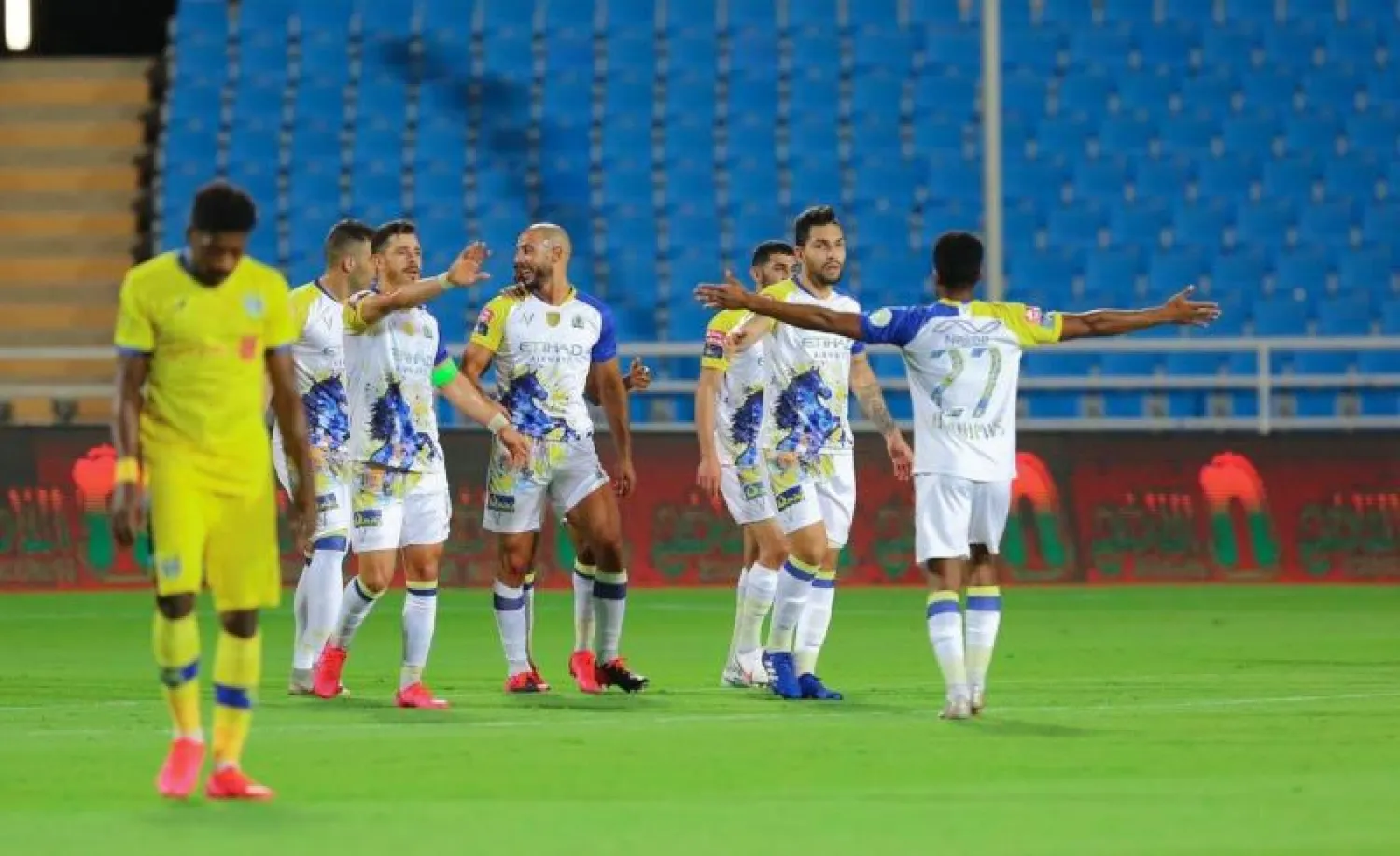 فرحة نصراوية تكررت 4 مرات في مباراة التعاون (رابطة الدوري السعودي للمحترفين)