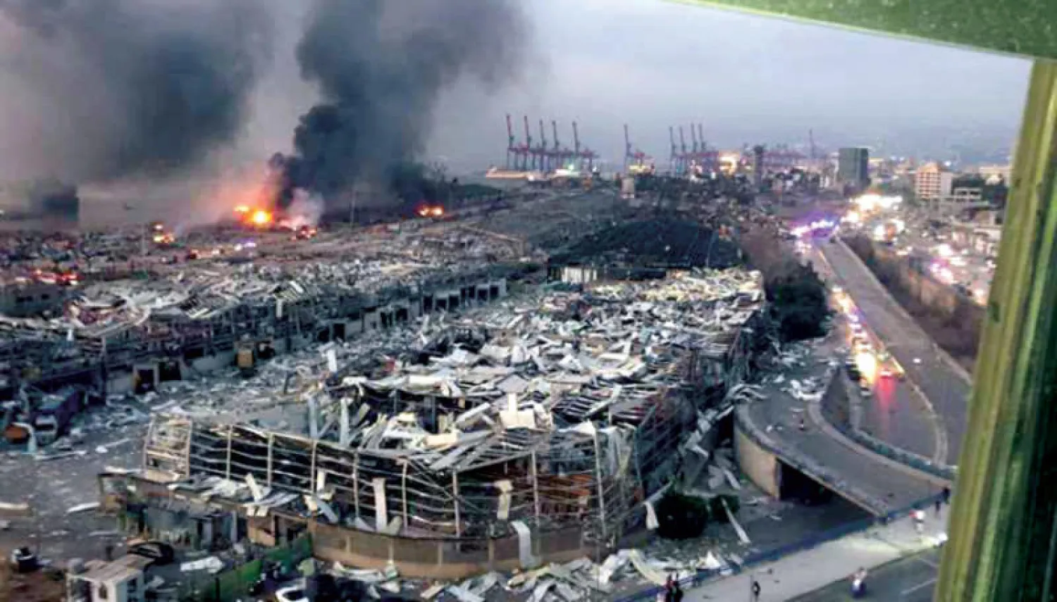 انفجار نترات الأمونيوم في مرفأ بيروت (الوكالة المركزية)