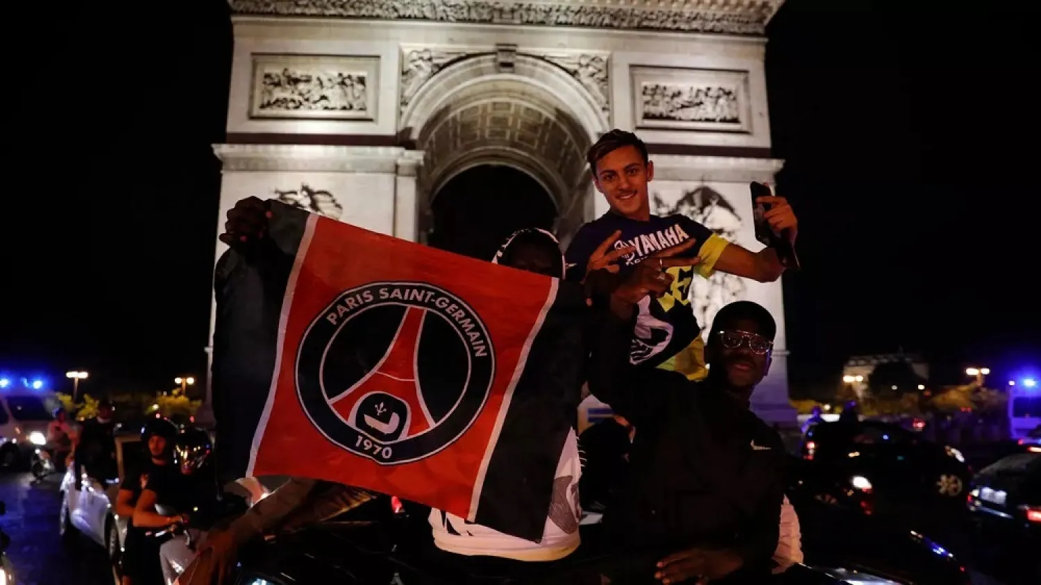 Paris Saint-Germain supporters celebrated in their droves after Tuesday's semi-final win. (AFP)