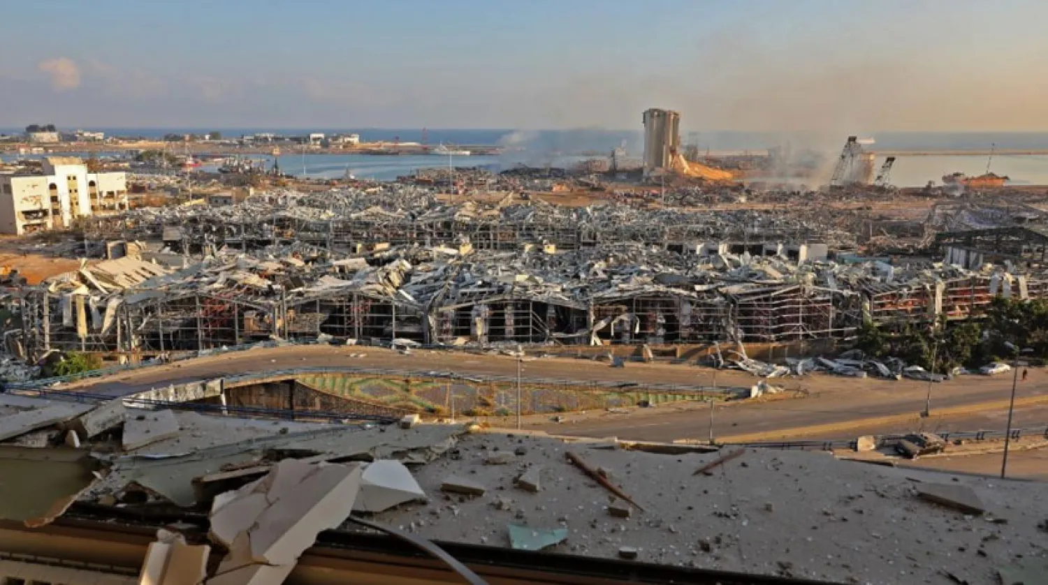 Beyrut limanındaki patlamanın etkileri (AFP)
