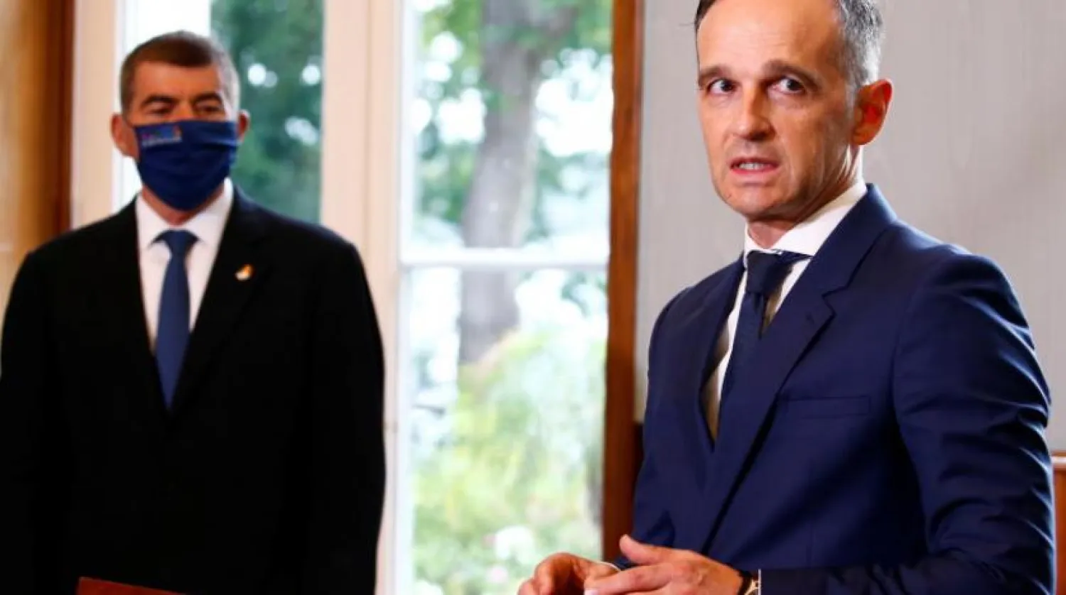 Almanya Dışişleri Bakanı Heiko Maas Berlin’de İsrailli mevkidaşı Gabi Ashkenazi ile (EPA)