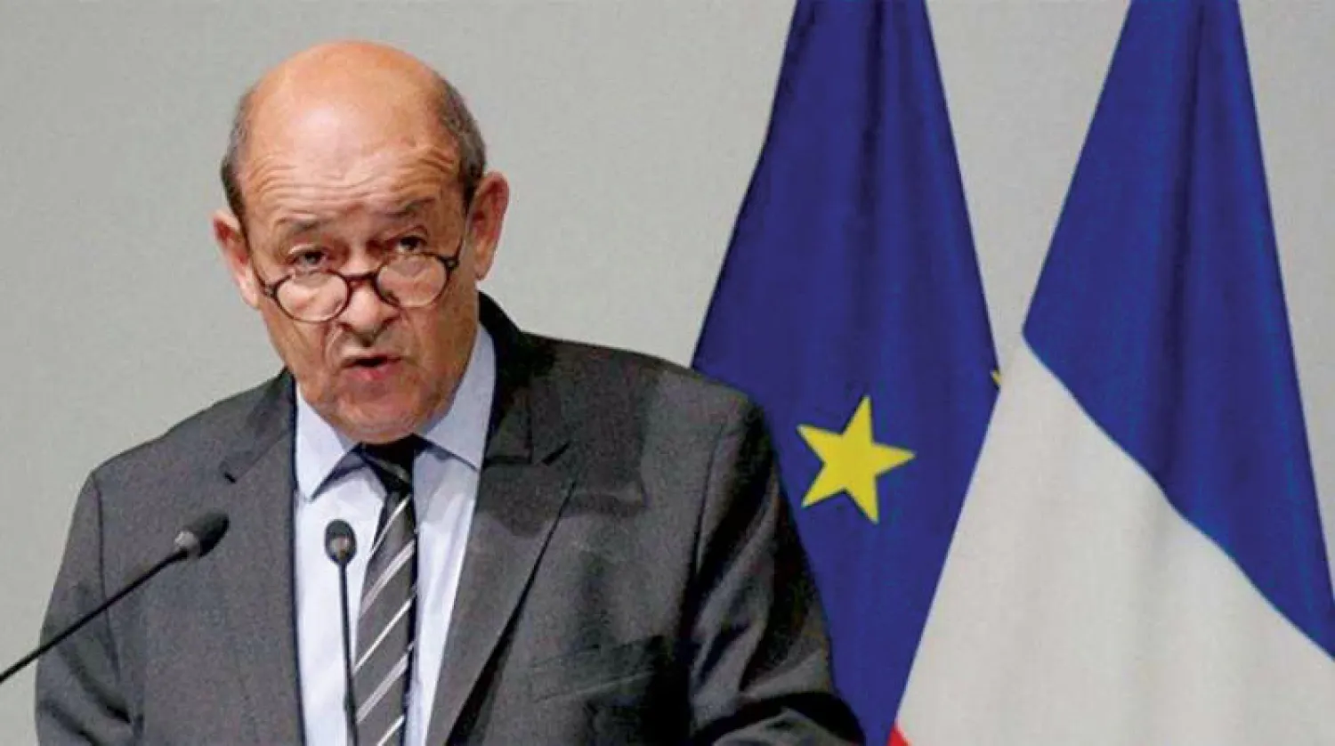 وزير الخارجية الفرنسي جان إيف لودريان (الوكالة المركزية)