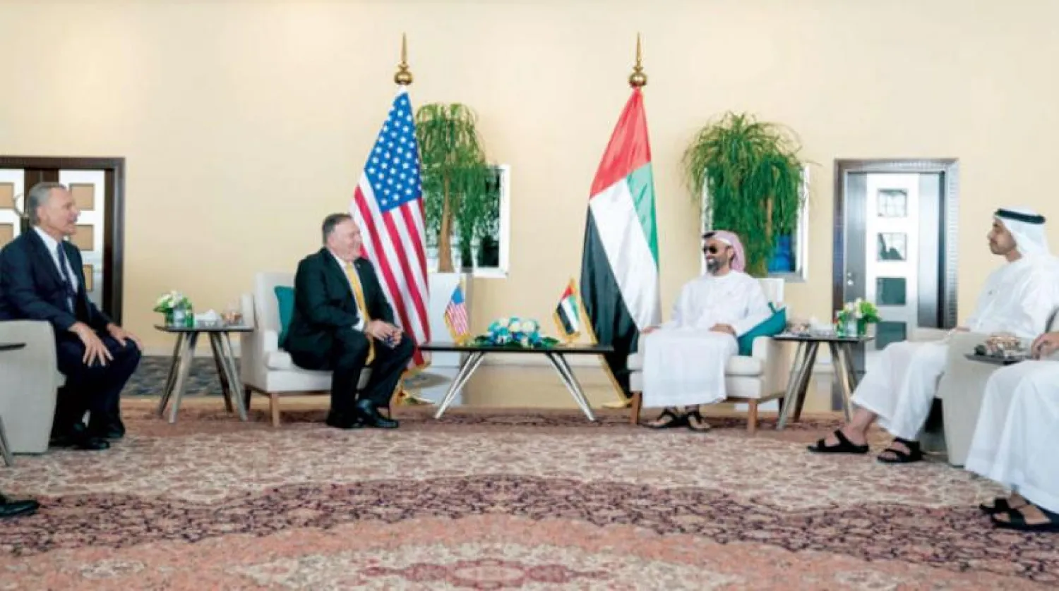 US Secretary of State Mike Pompeo meets with UAE officials. WAM