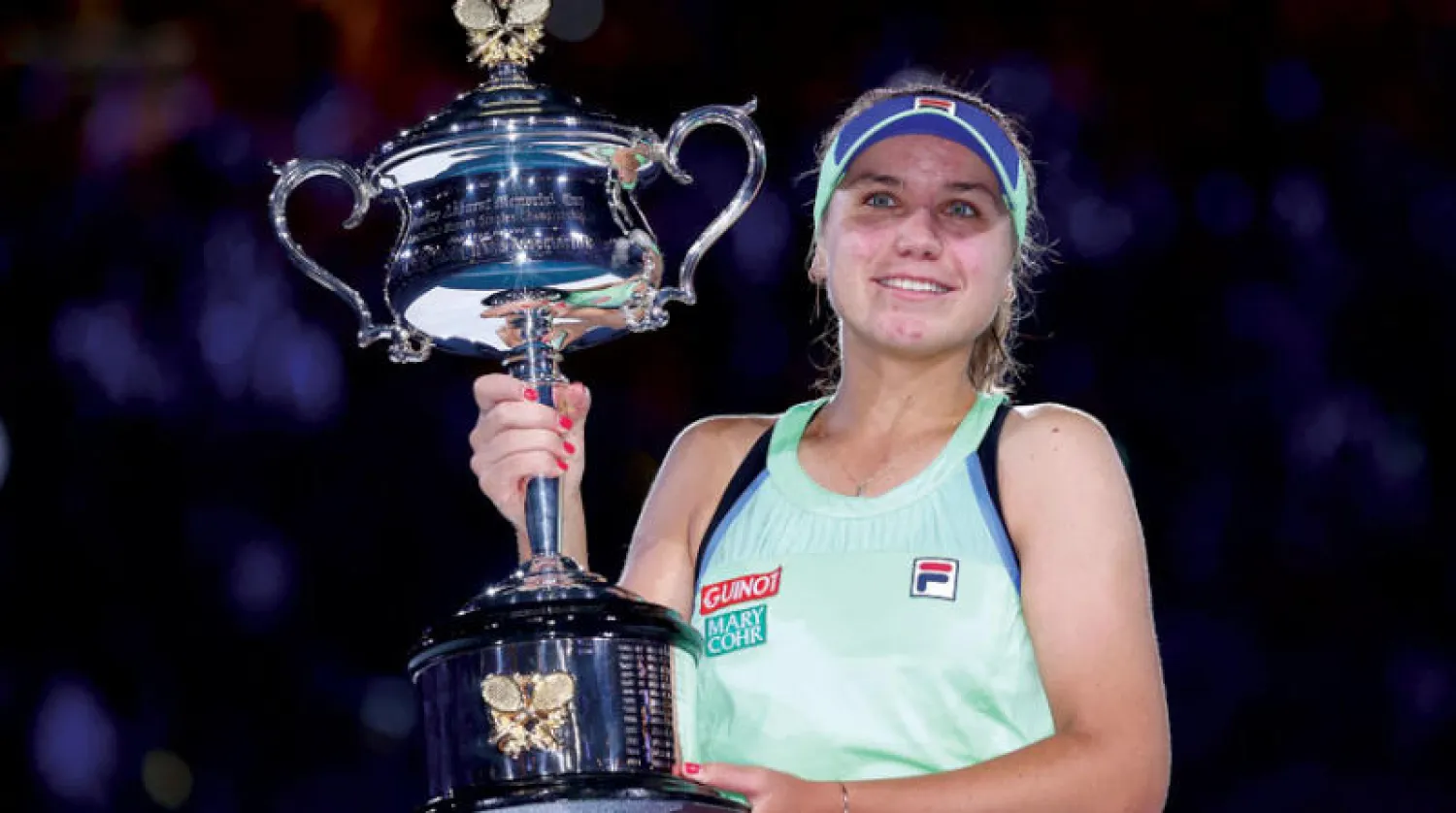 صوفيا كينين بطلة أستراليا المفتوحة (غيتي)