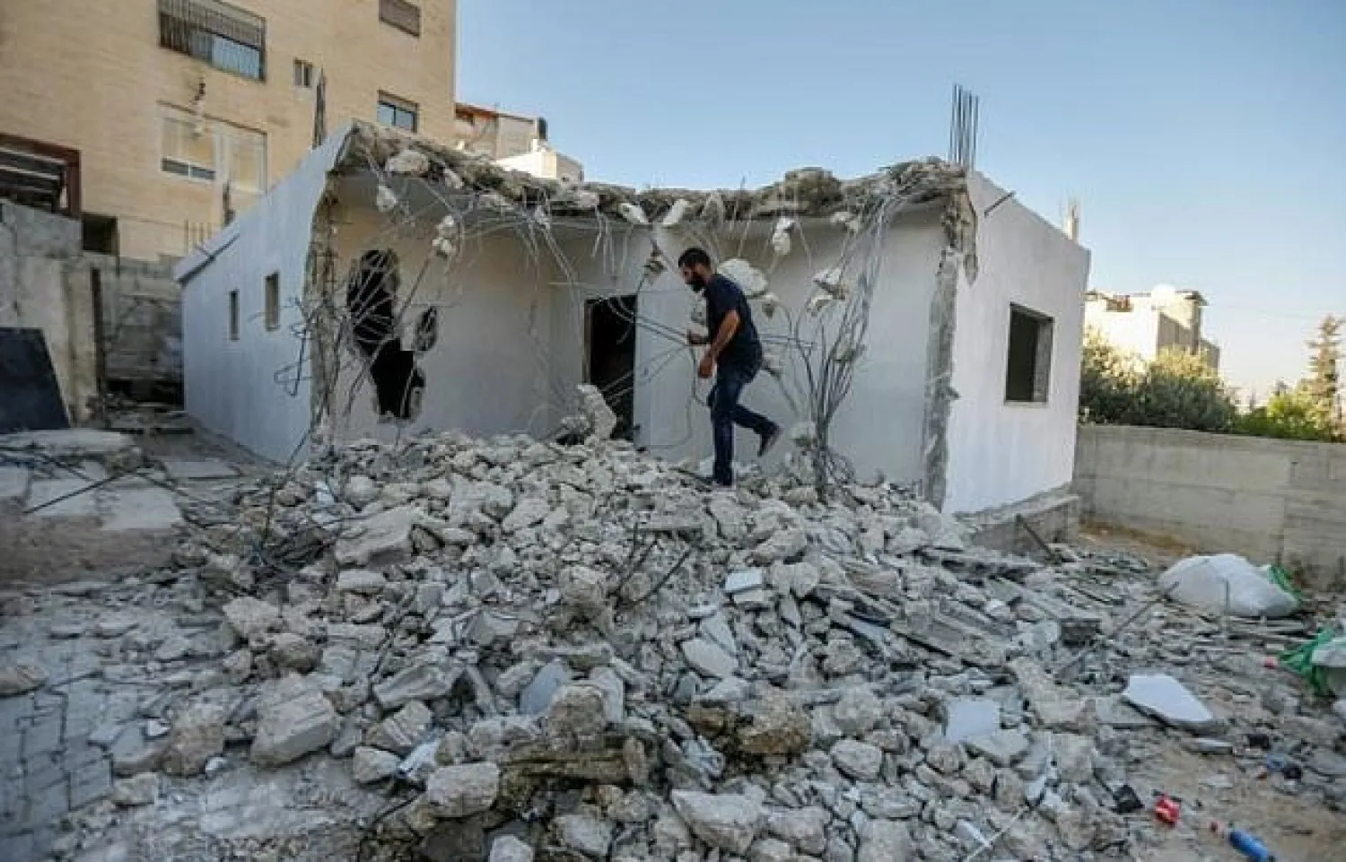 The Israeli authorities regularly raze homes built by Palestinians on their own lands in east Jerusalem and the occupied West Bank if they lack Israeli construction permits. AFP