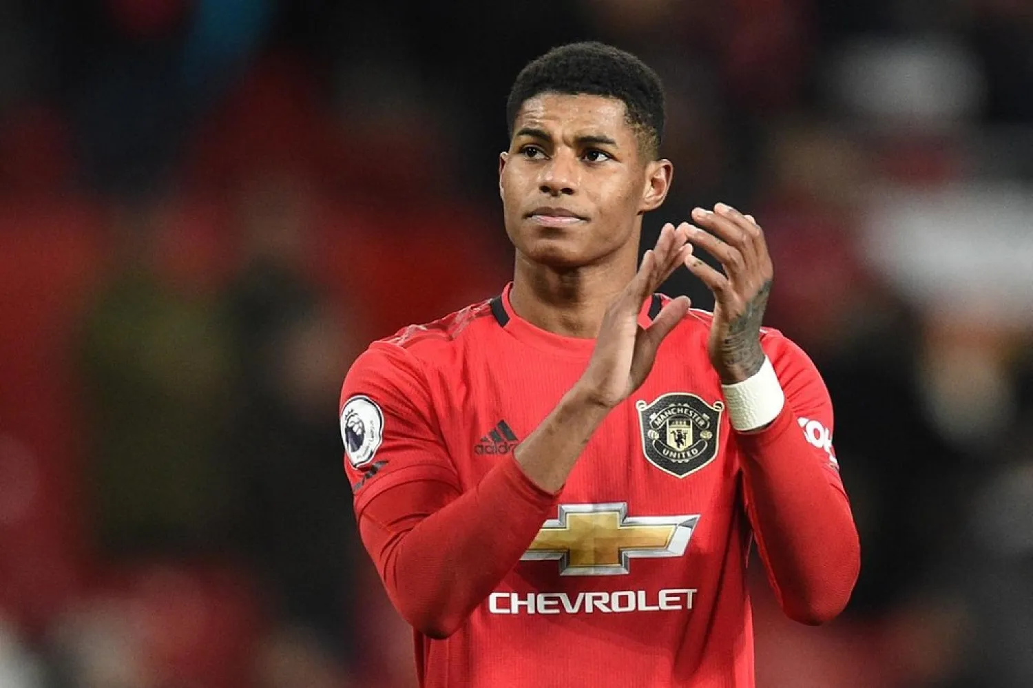 Marcus Rashford has formed a taskforce with some major food brands to help tackle hunger among children. (AFP)