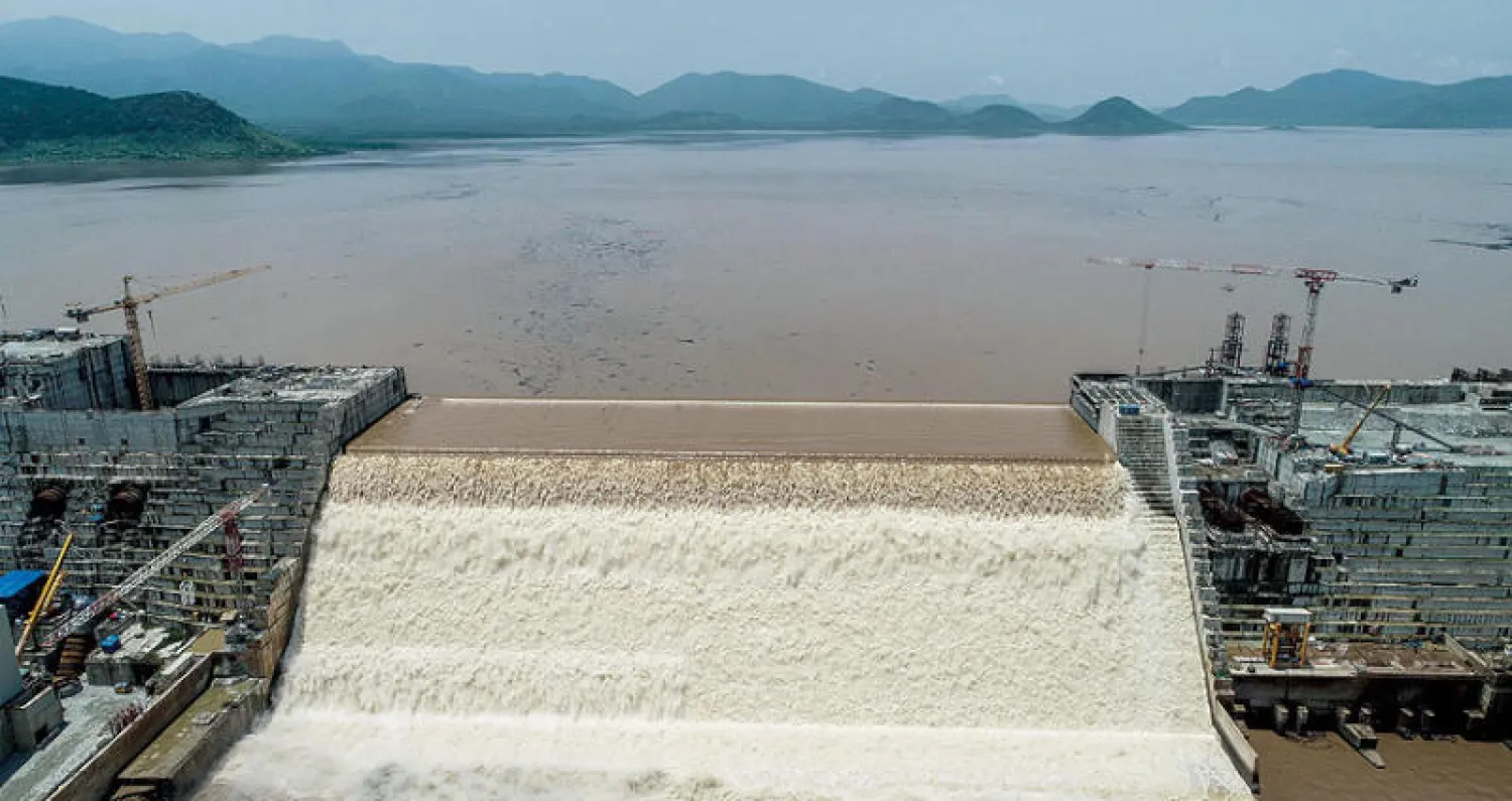 منظر جوي لسد النهضة في إثيوبيا (أ.ف.ب)