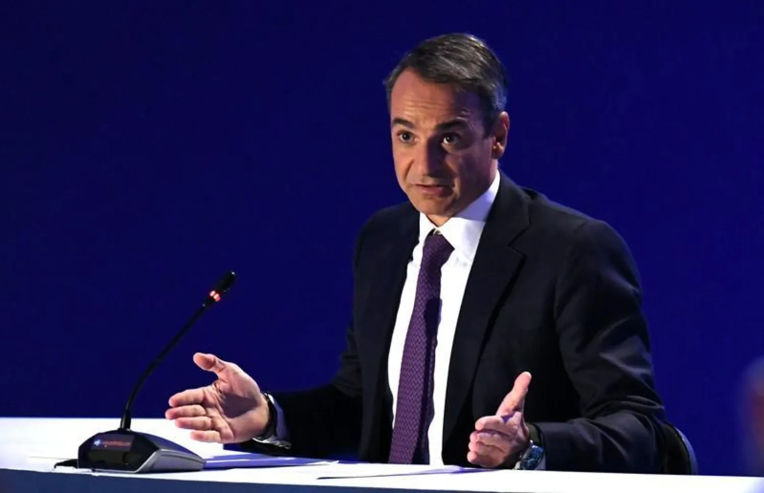 رئيس الوزراء اليوناني كيرياكوس ميتسوتاكيس (رويترز)